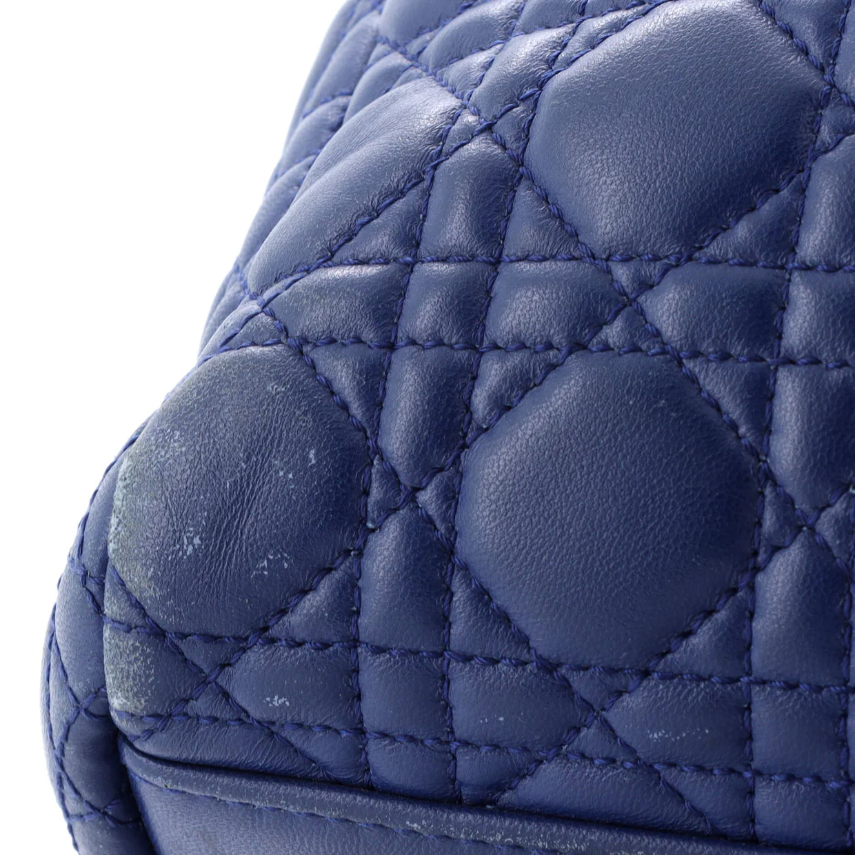 Soft Chain Tote Cannage Quilt Lambskin Large - Deep Luxury