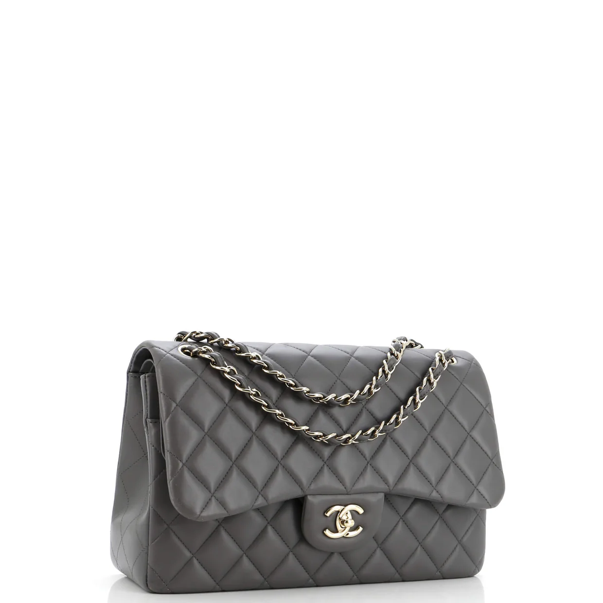 Classic Double Flap Bag Quilted Lambskin Jumbo - Deep Luxury