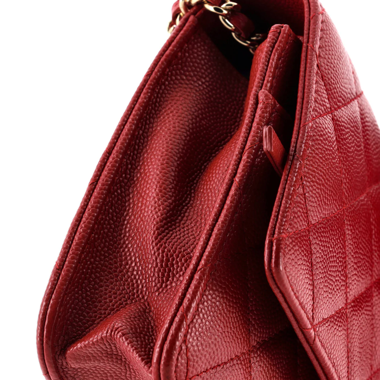 Wallet on Chain Quilted Caviar - Deep Luxury