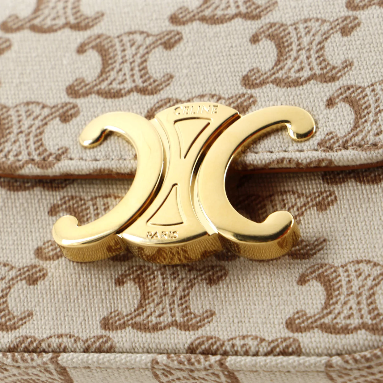 Triomphe Shoulder Bag Triomphe Canvas Mini - Deep Luxury