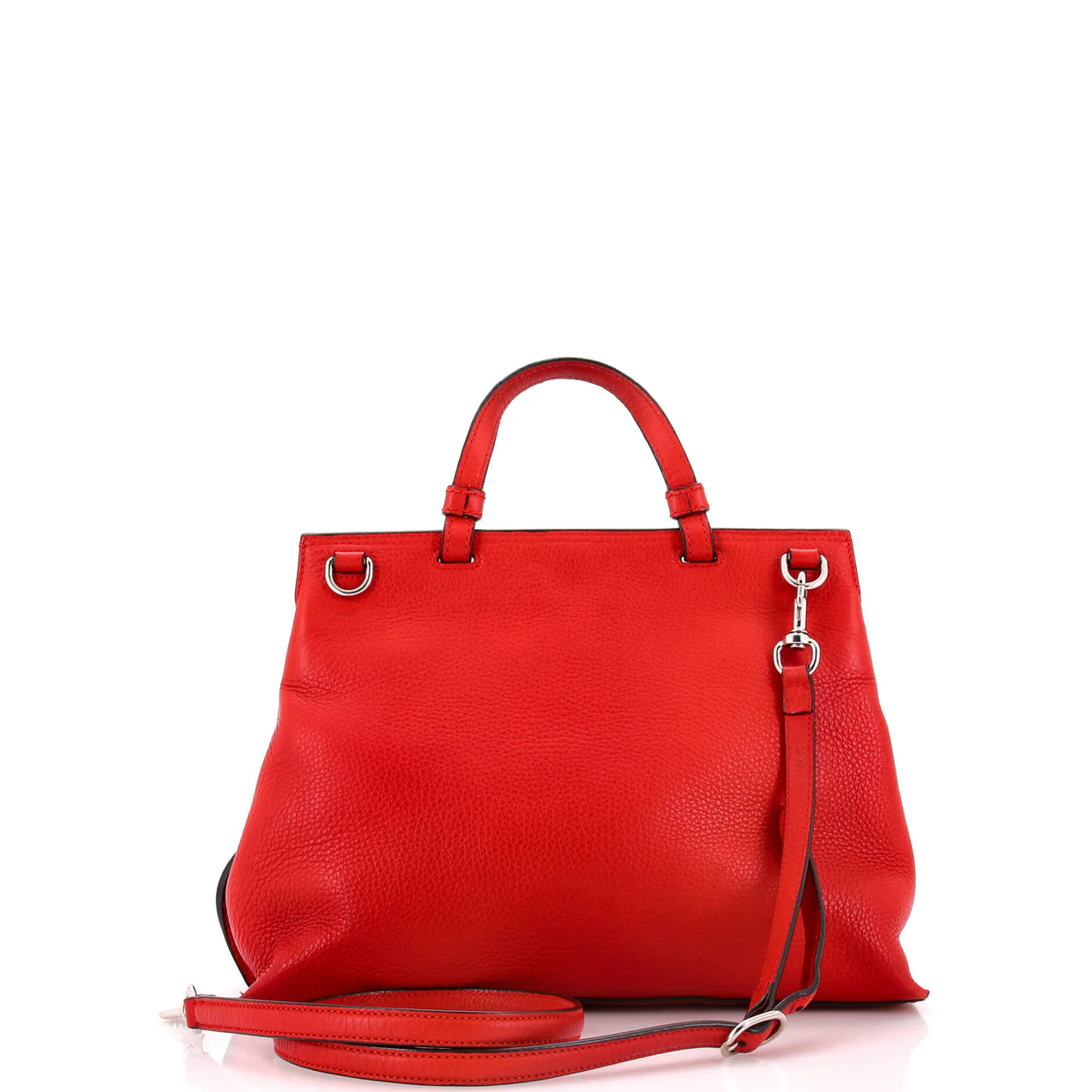 Bamboo Daily Top Handle Bag Leather Medium - Deep Luxury