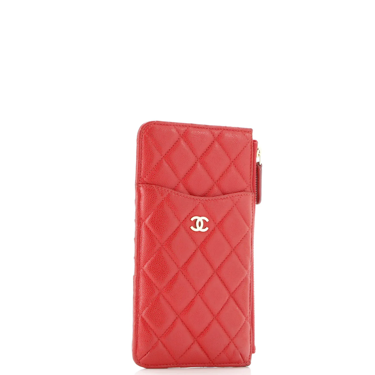 Classic Phone Case Pouch Quilted Caviar - Deep Luxury