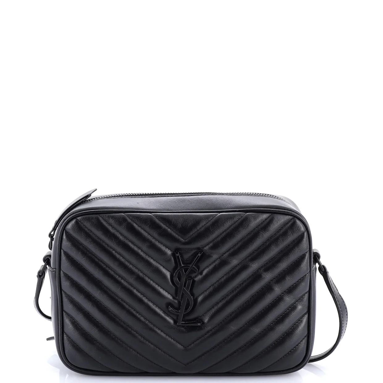 Lou Camera Bag Matelasse Chevron Leather Small - Deep Luxury