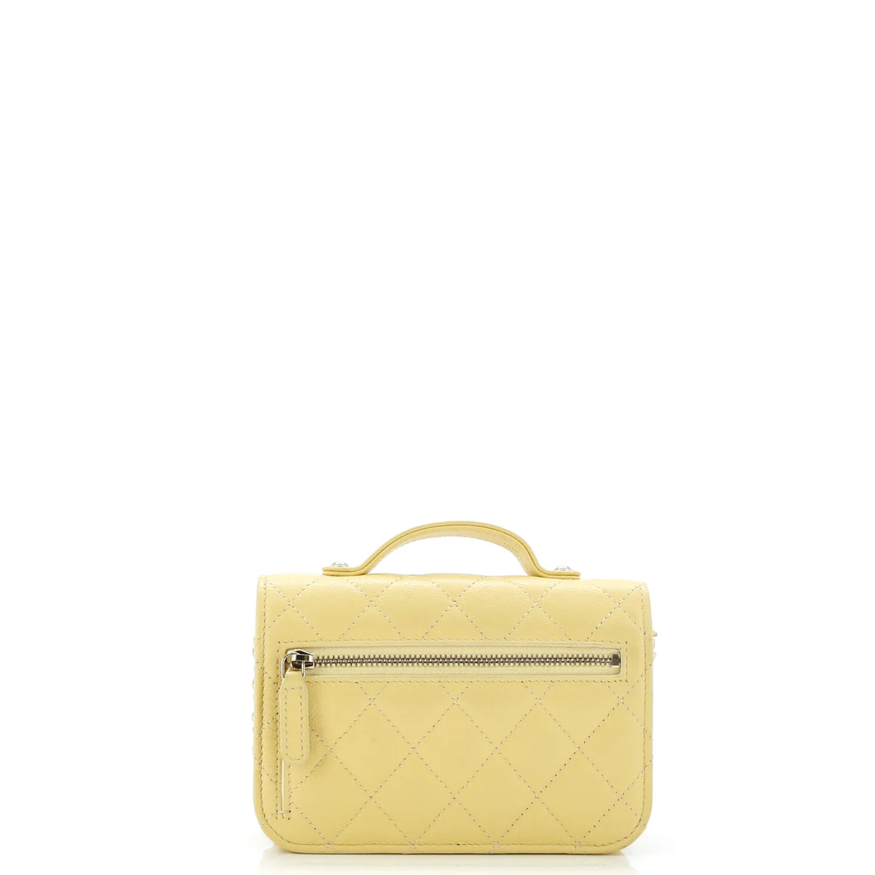 Business Affinity Flap Clutch with Chain Quilted Caviar - Deep Luxury