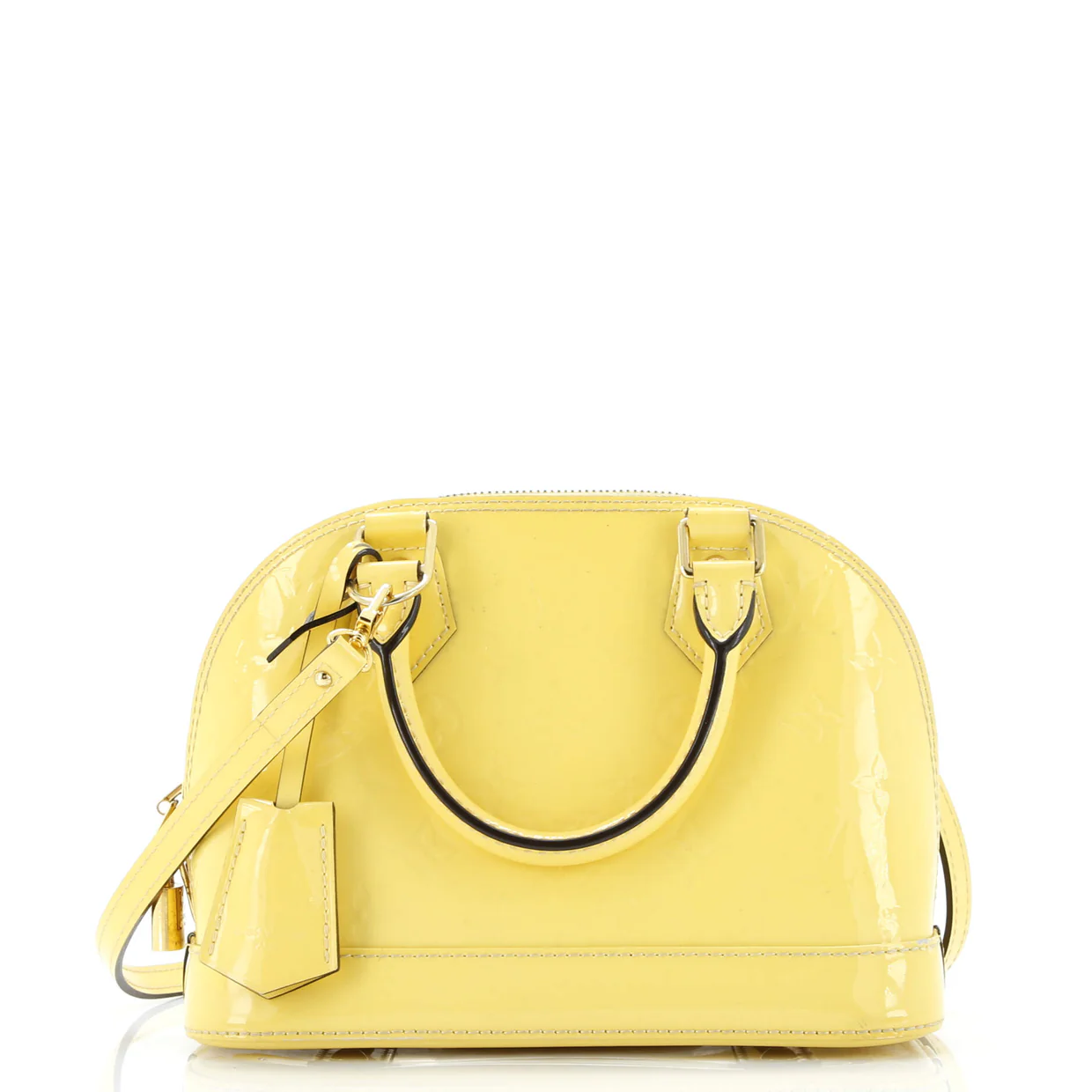 Alma Handbag Monogram Vernis BB - Deep Luxury