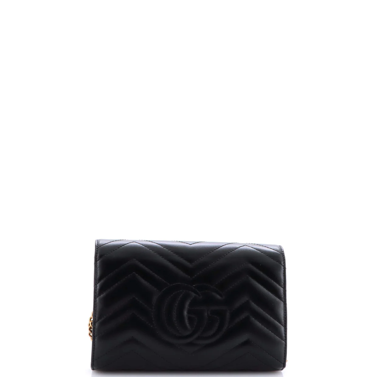 GG Marmont Chain Wallet Matelasse Leather Mini - Deep Luxury