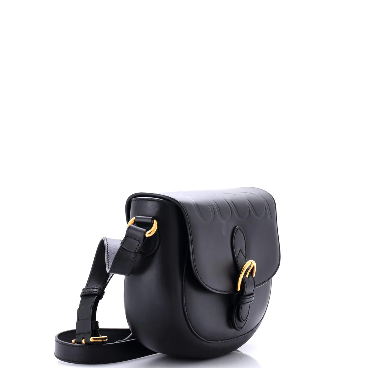 Charisma Flap Shoulder Bag Embossed Leather - Deep Luxury