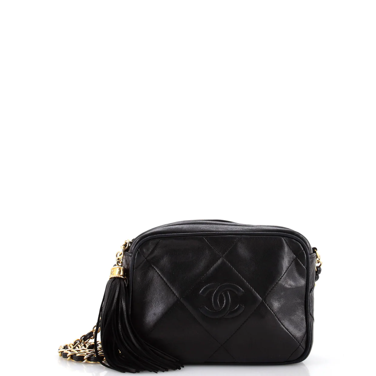 Vintage Diamond CC Camera Bag Quilted Leather Small - Deep Luxury