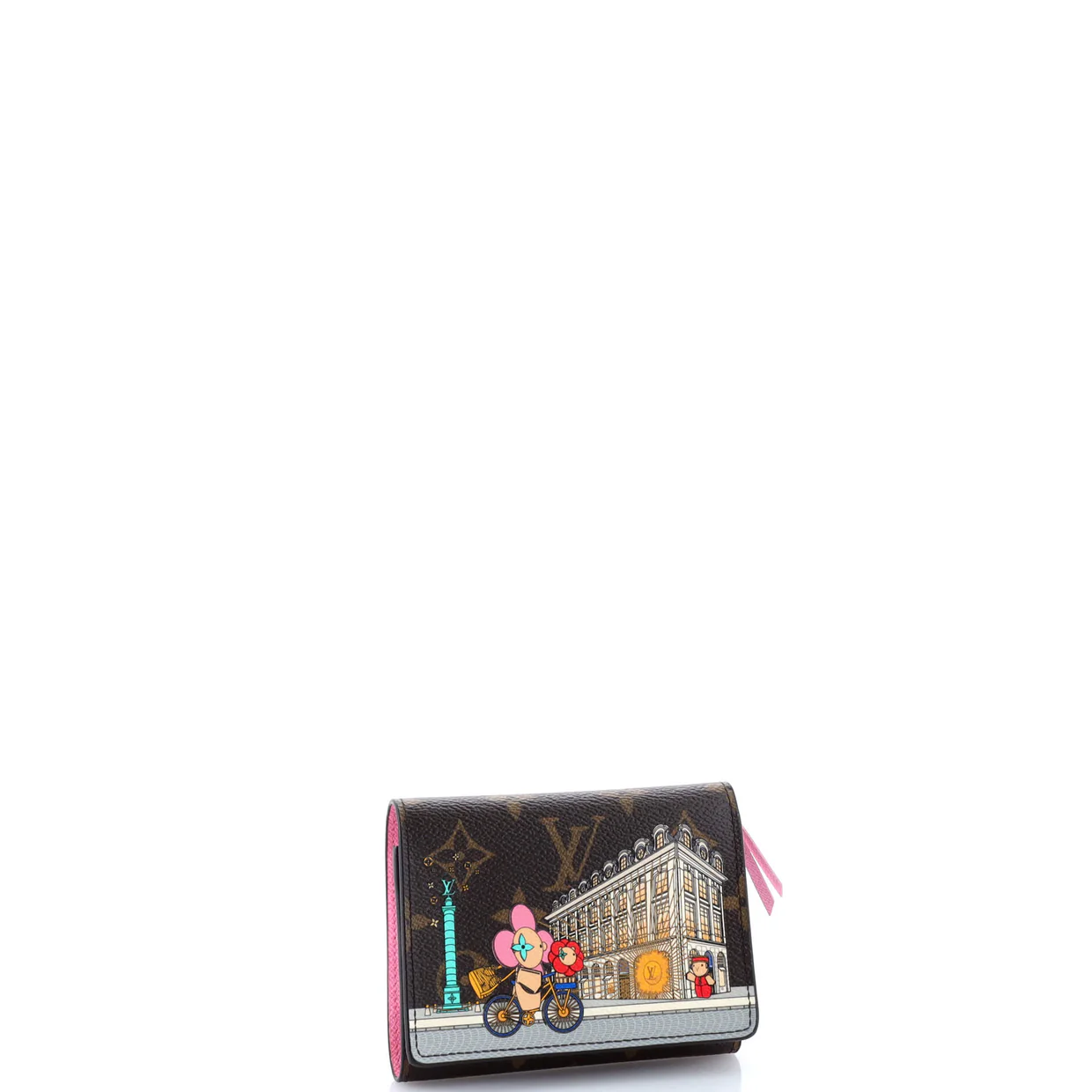 Victorine Wallet Limited Edition Vivienne Xmas Monogram Canvas - Deep Luxury