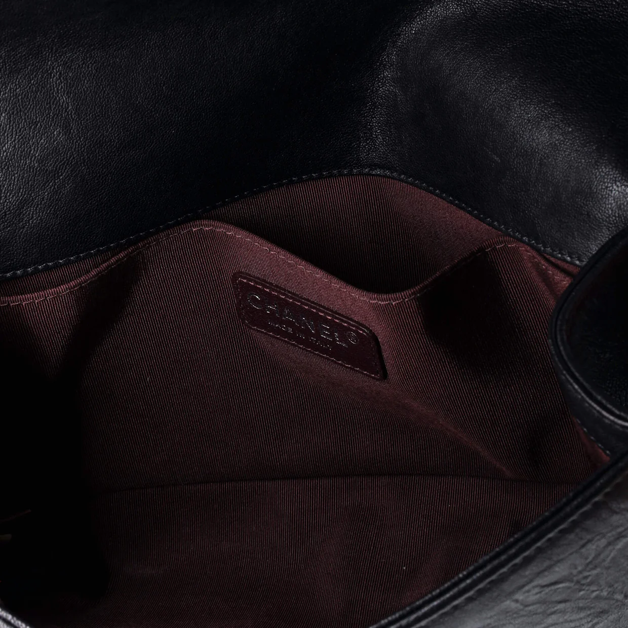 Boy Flap Bag Studded Quilted Distressed Calfskin Old Medium - Deep Luxury