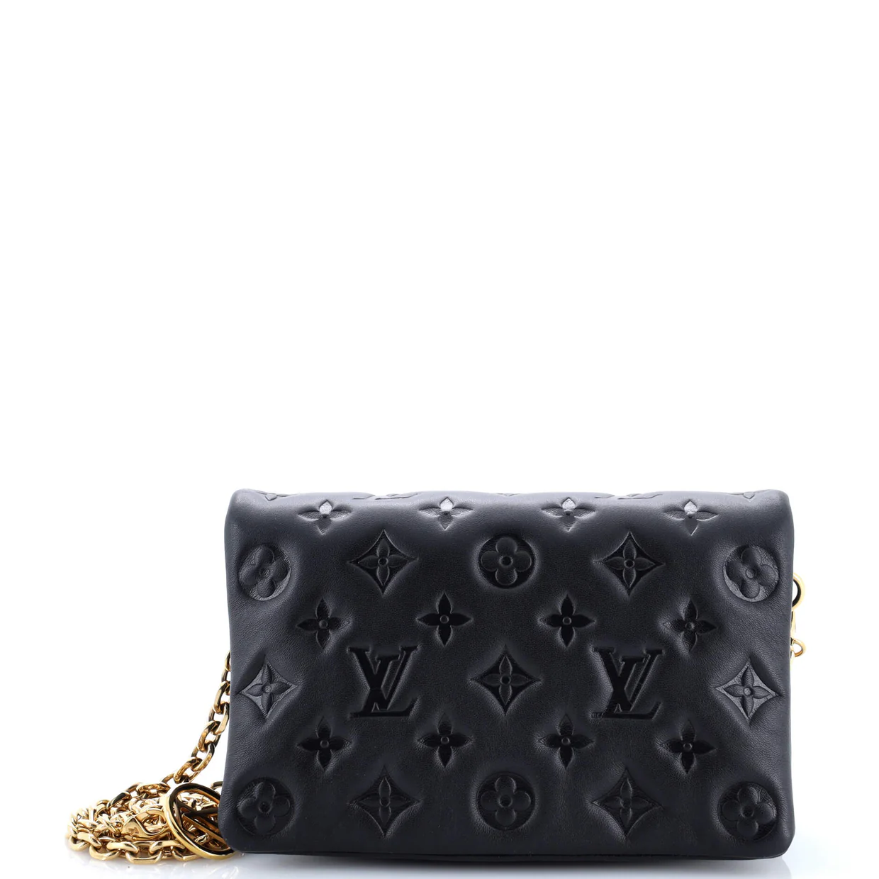 Coussin Pochette Monogram Embossed Lambskin - Deep Luxury