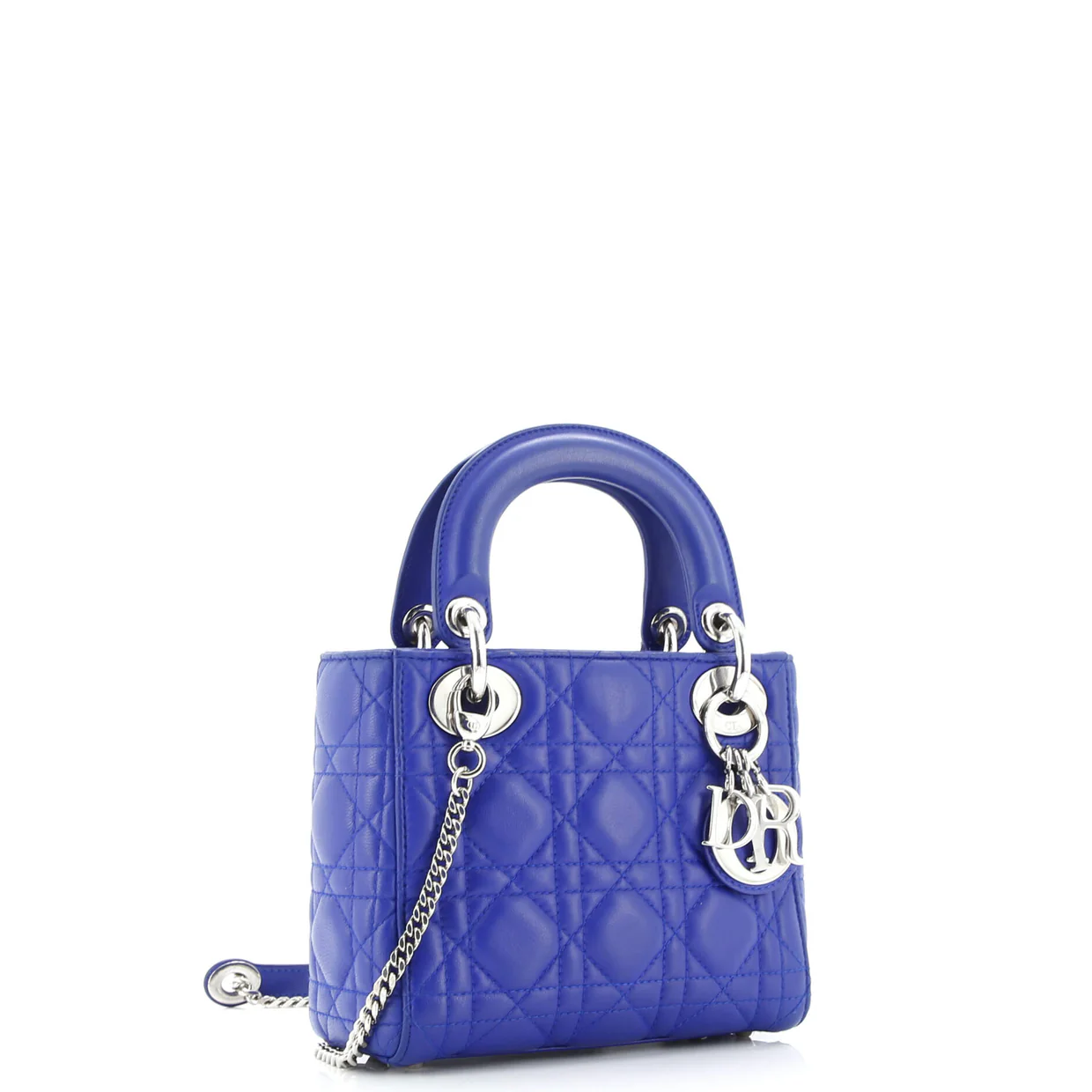 Lady Dior Chain Bag Cannage Quilt Lambskin Mini - Deep Luxury