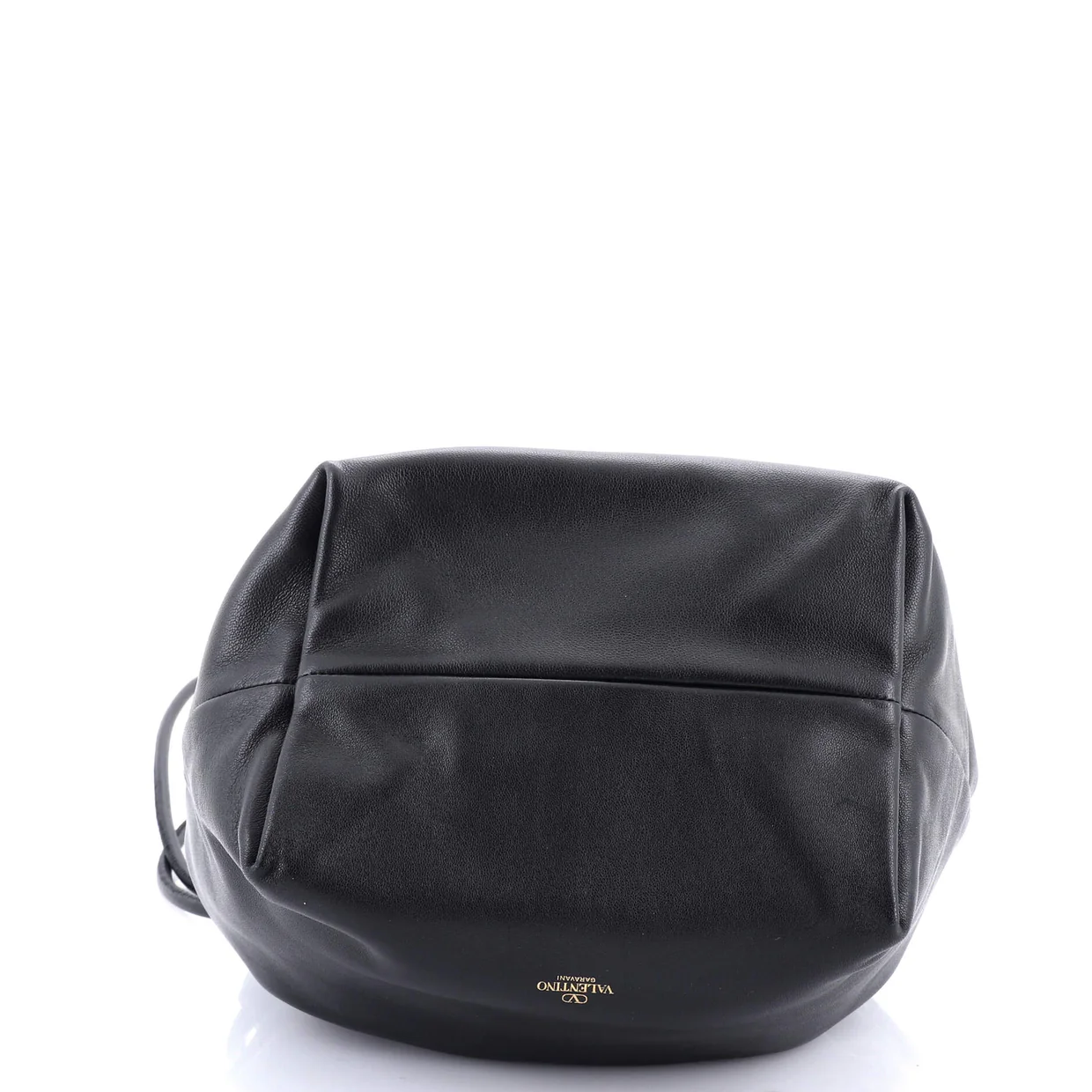 VLogo Pouf Bucket Bag Leather Medium - Deep Luxury