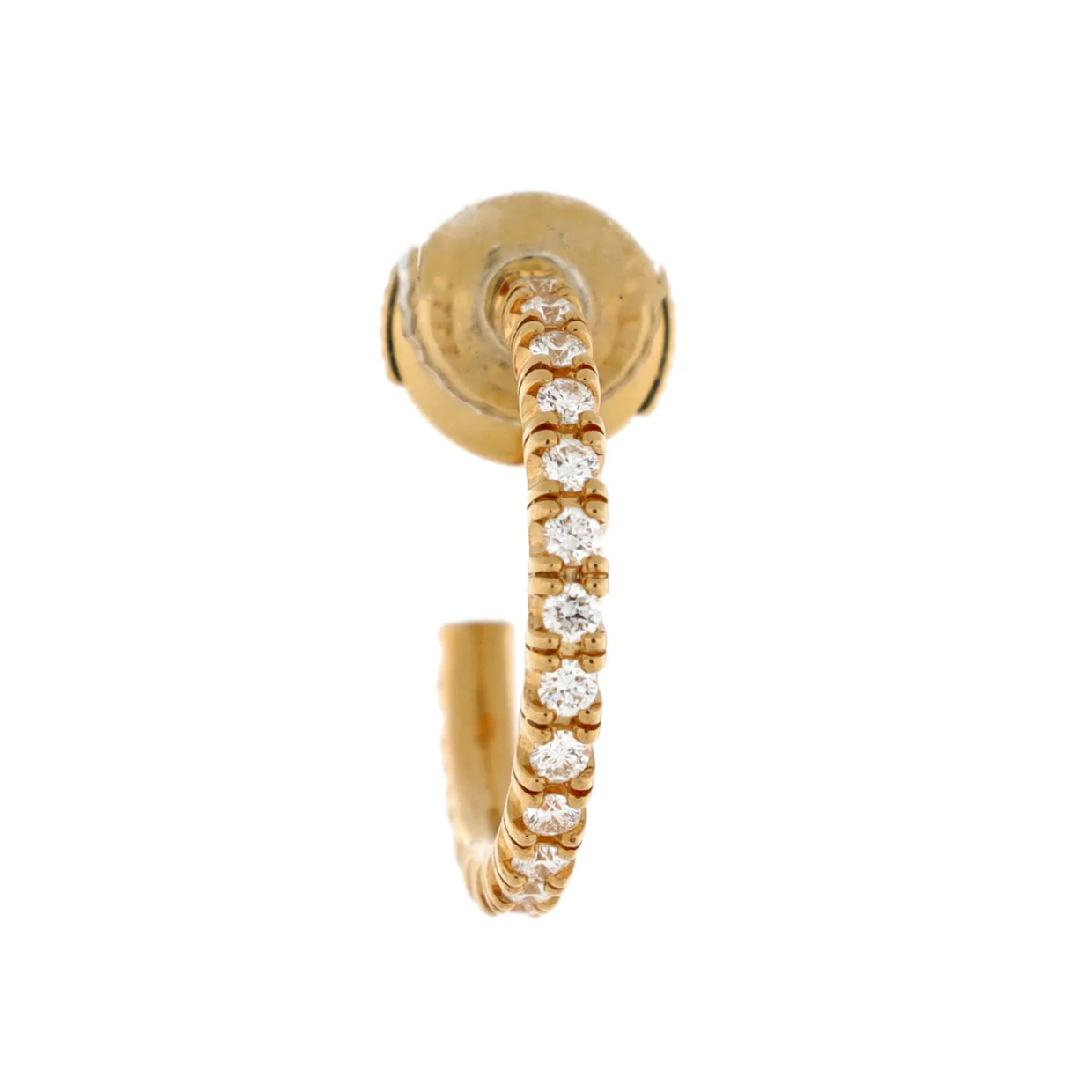 Etincelle de Cartier Hoops Earrings 18K Yellow Gold and Diamonds Small - Deep Luxury