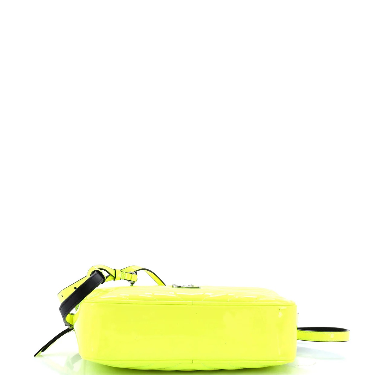 Lou Camera Bag Matelasse Chevron Patent Small - Deep Luxury