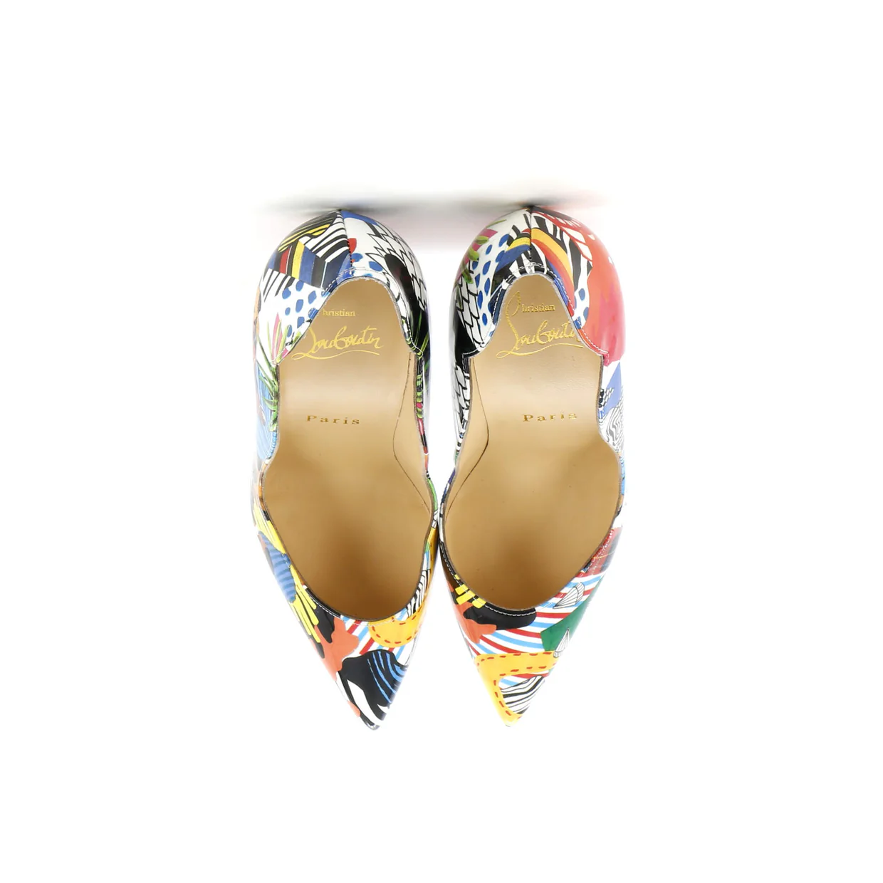 Women's Hot Chick Pumps Printed Patent 100 - Deep Luxury