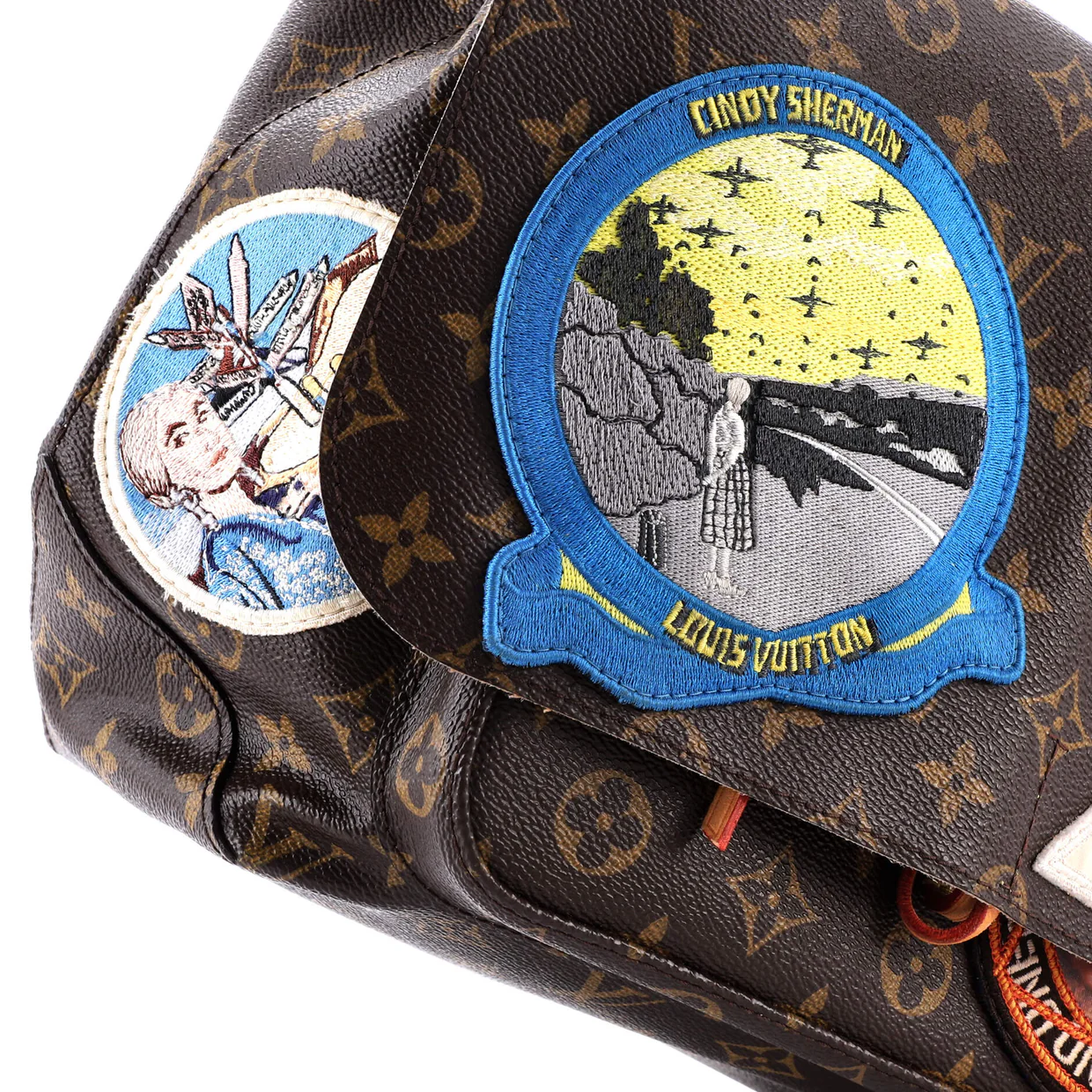 Cindy Sherman Camera Messenger Bag Patch Embellished Monogram Canvas - Deep Luxury