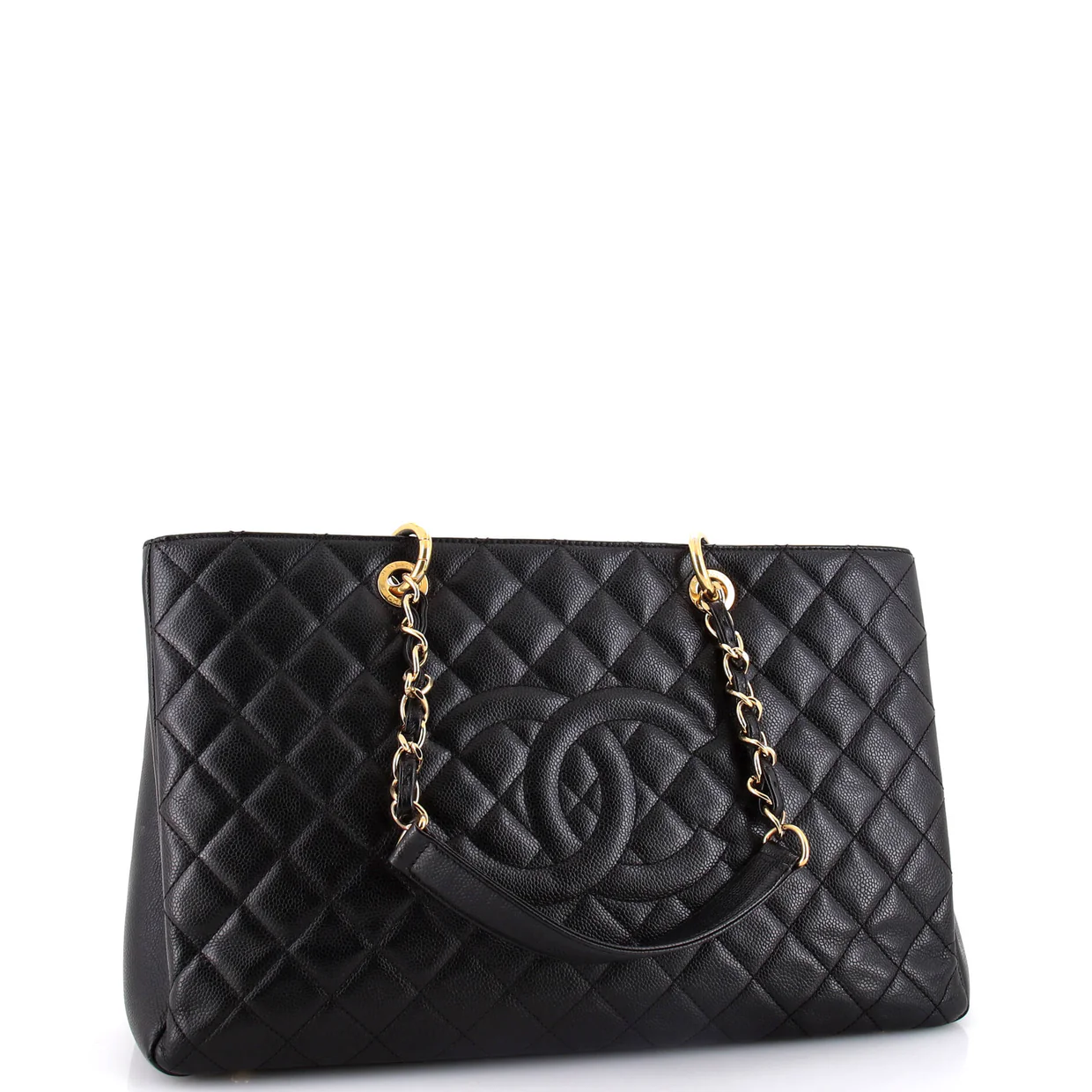 Grand Shopping Tote Quilted Caviar XL - Deep Luxury