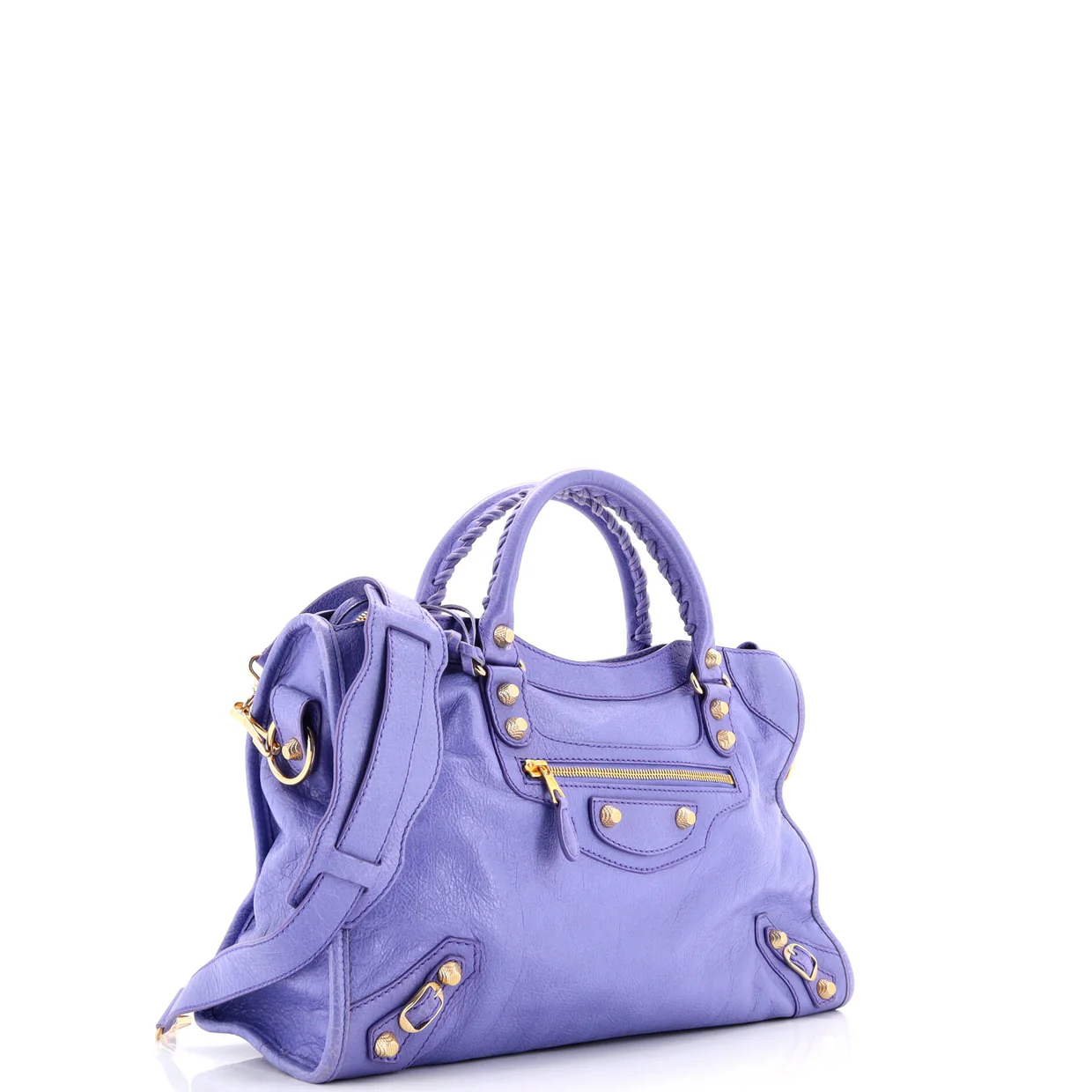 City Giant Studs Bag Leather Medium - Deep Luxury