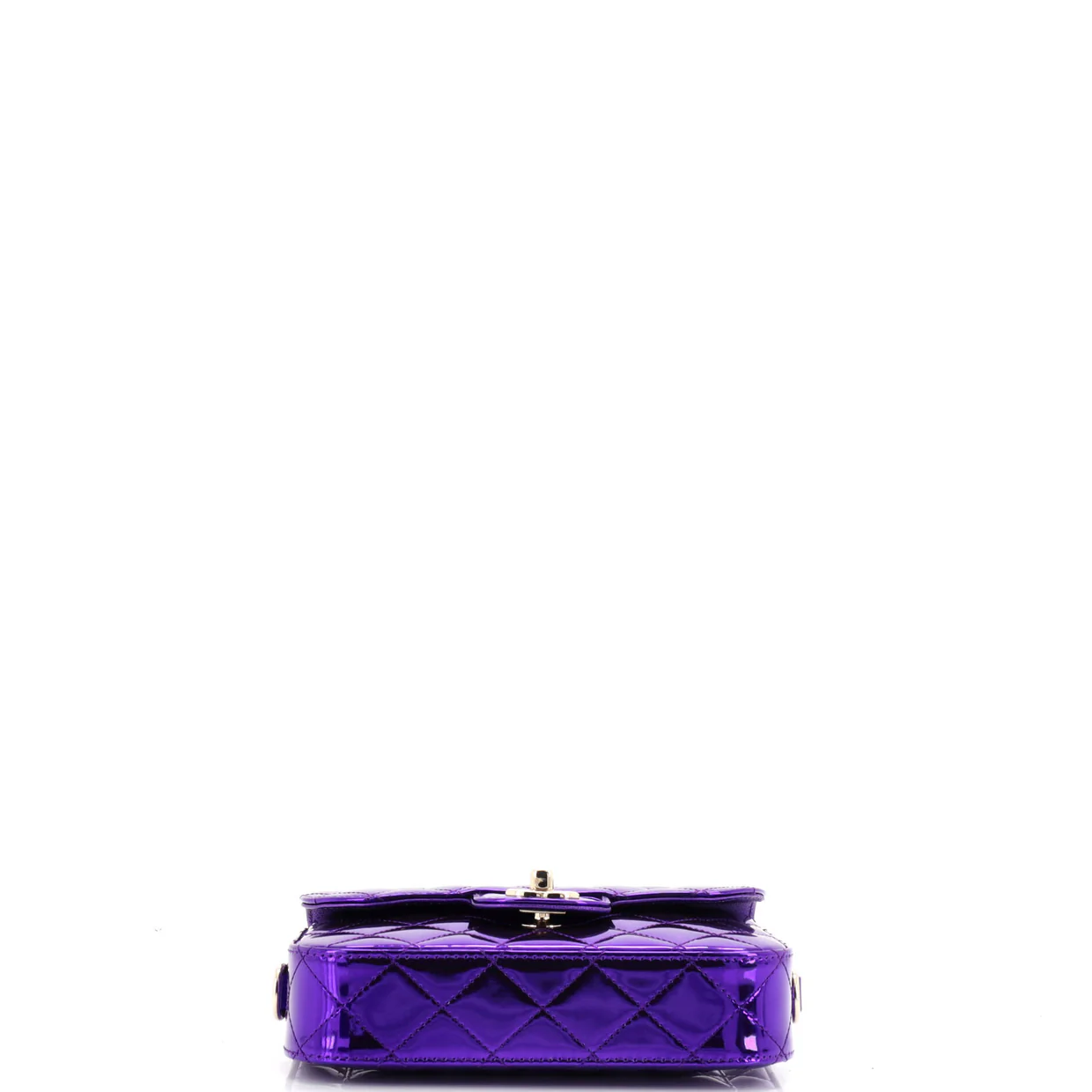 Classic Single Flap Bag with Star Coin Purse Quilted Metallic Leather Mini - Deep Luxury