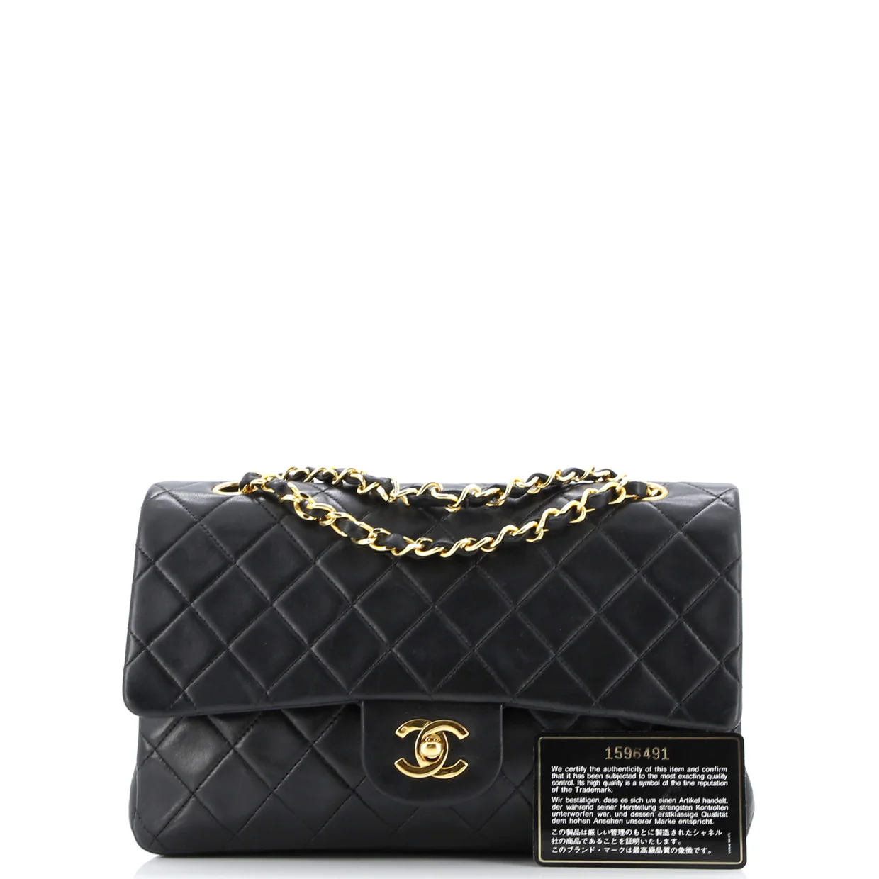 Vintage Classic Double Flap Bag Quilted Lambskin Medium - Deep Luxury