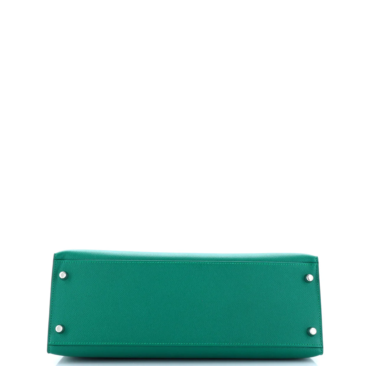 Kelly Handbag Malachite Epsom with Palladium Hardware 32 - Deep Luxury