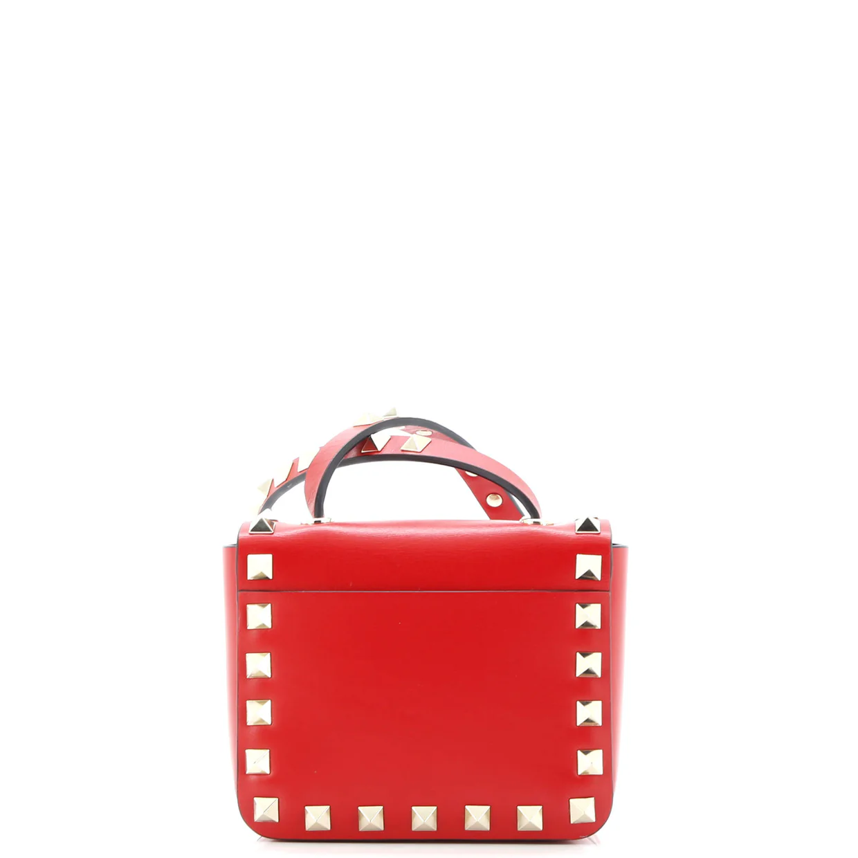 Rockstud Flip Lock Flap Bag Leather Super Mini - Deep Luxury