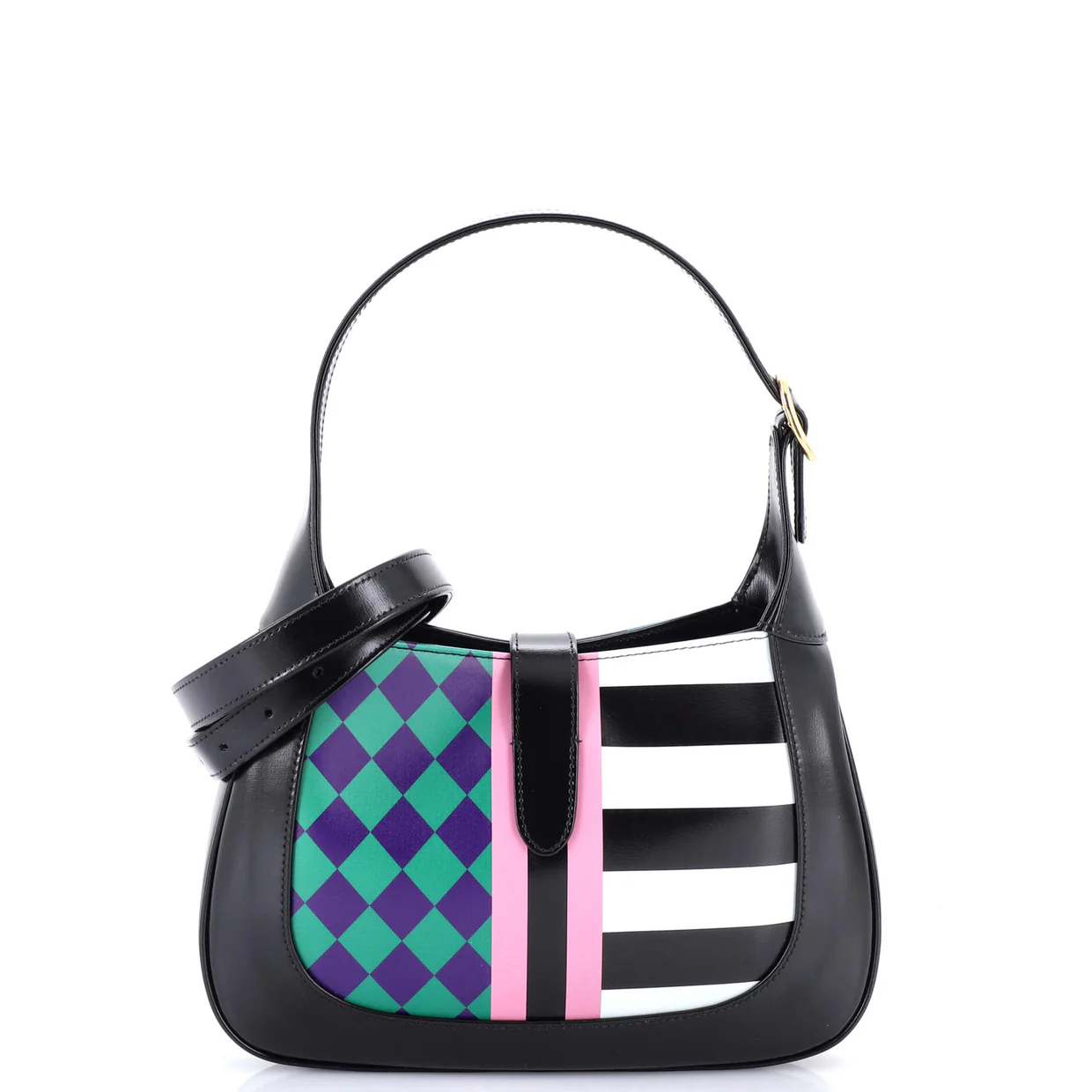 Jackie 1961 Hobo Printed Leather Small - Deep Luxury