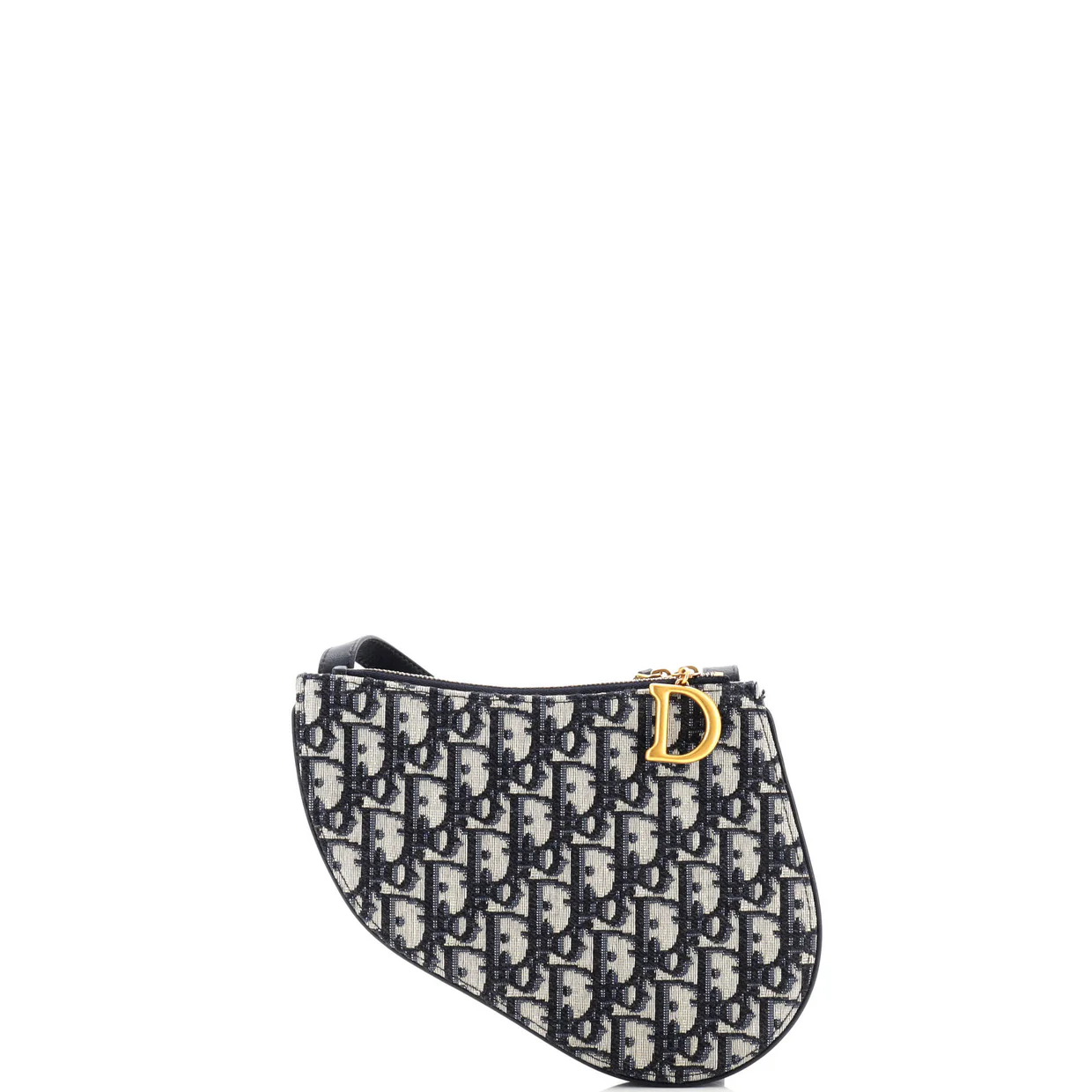 Saddle Triple Zip Crossbody Pouch Oblique Canvas - Deep Luxury