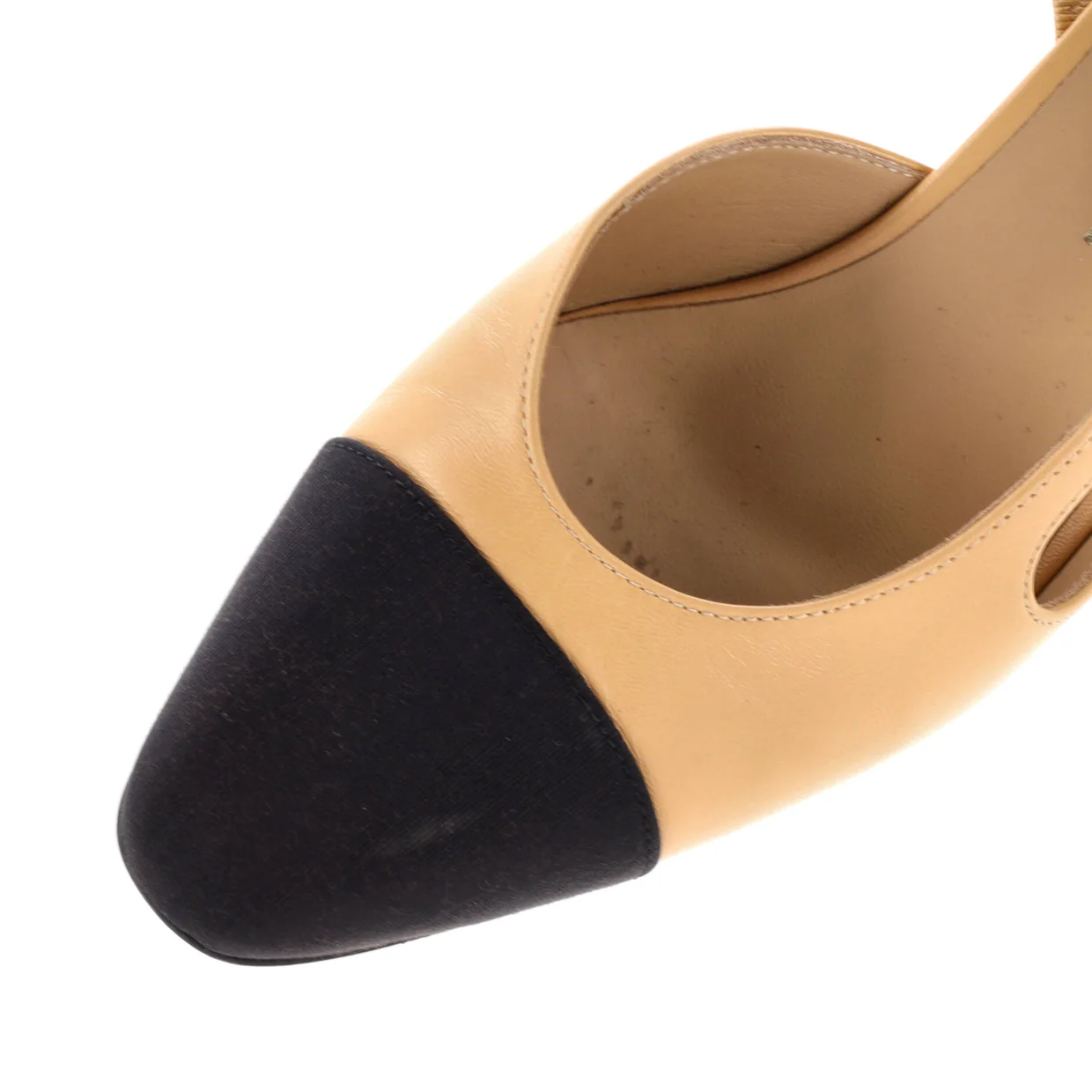 Women’s Cap Toe Slingback Pumps Leather - Deep Luxury