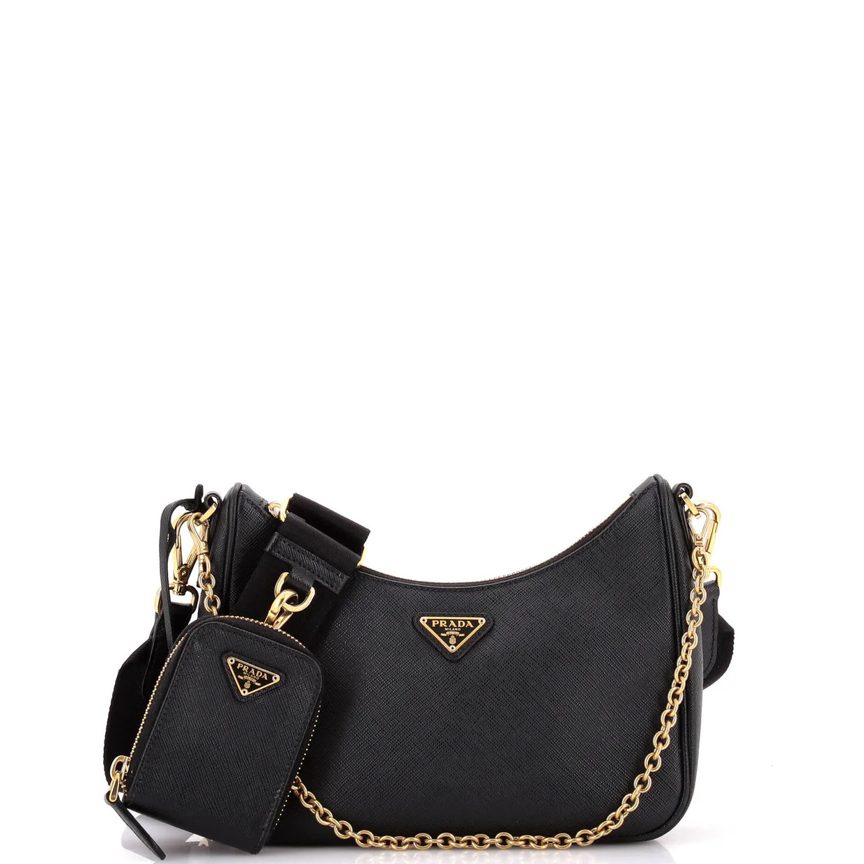 Re-Edition 2005 Shoulder Bag Saffiano Leather Small - Deep Luxury