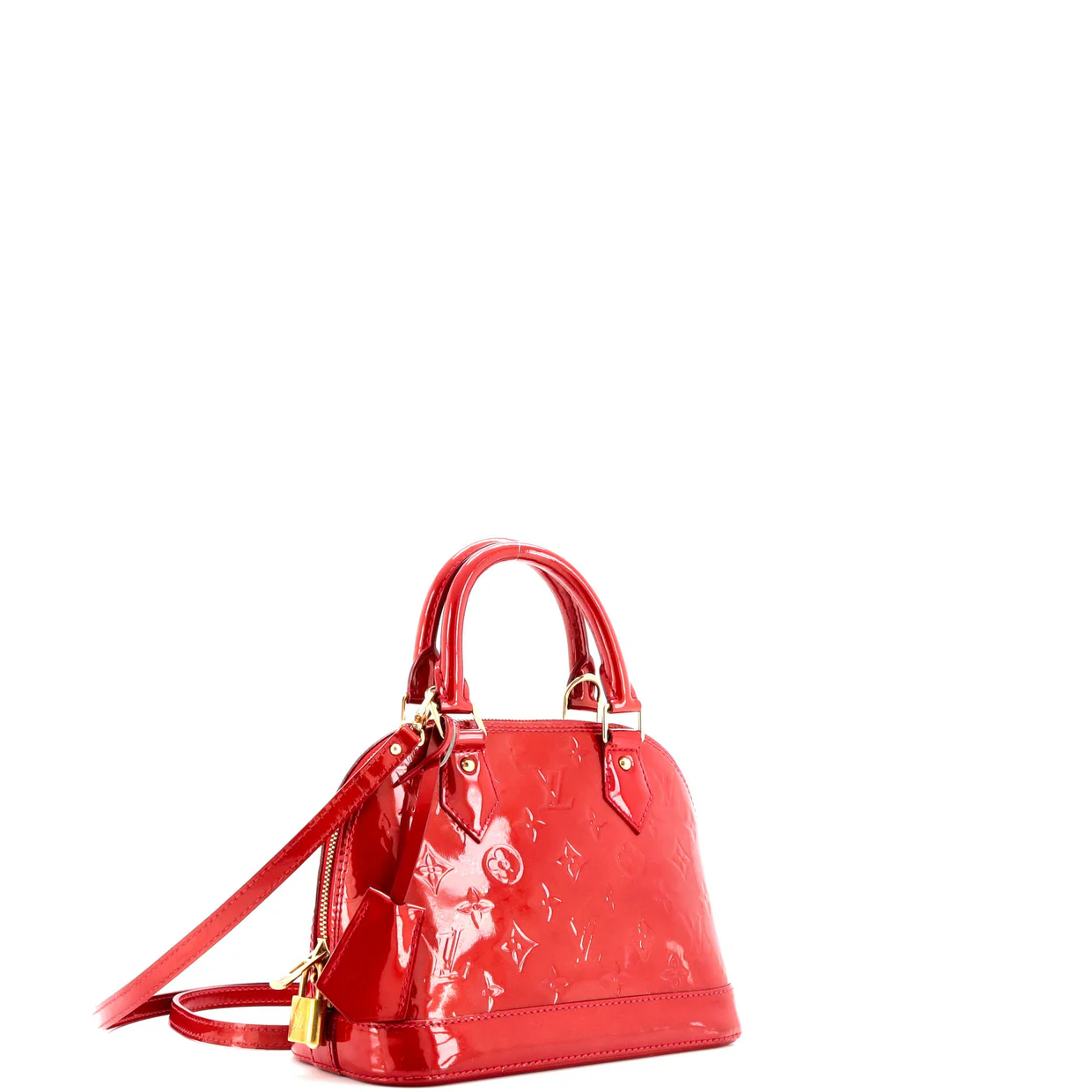 Alma Handbag Monogram Vernis BB - Deep Luxury