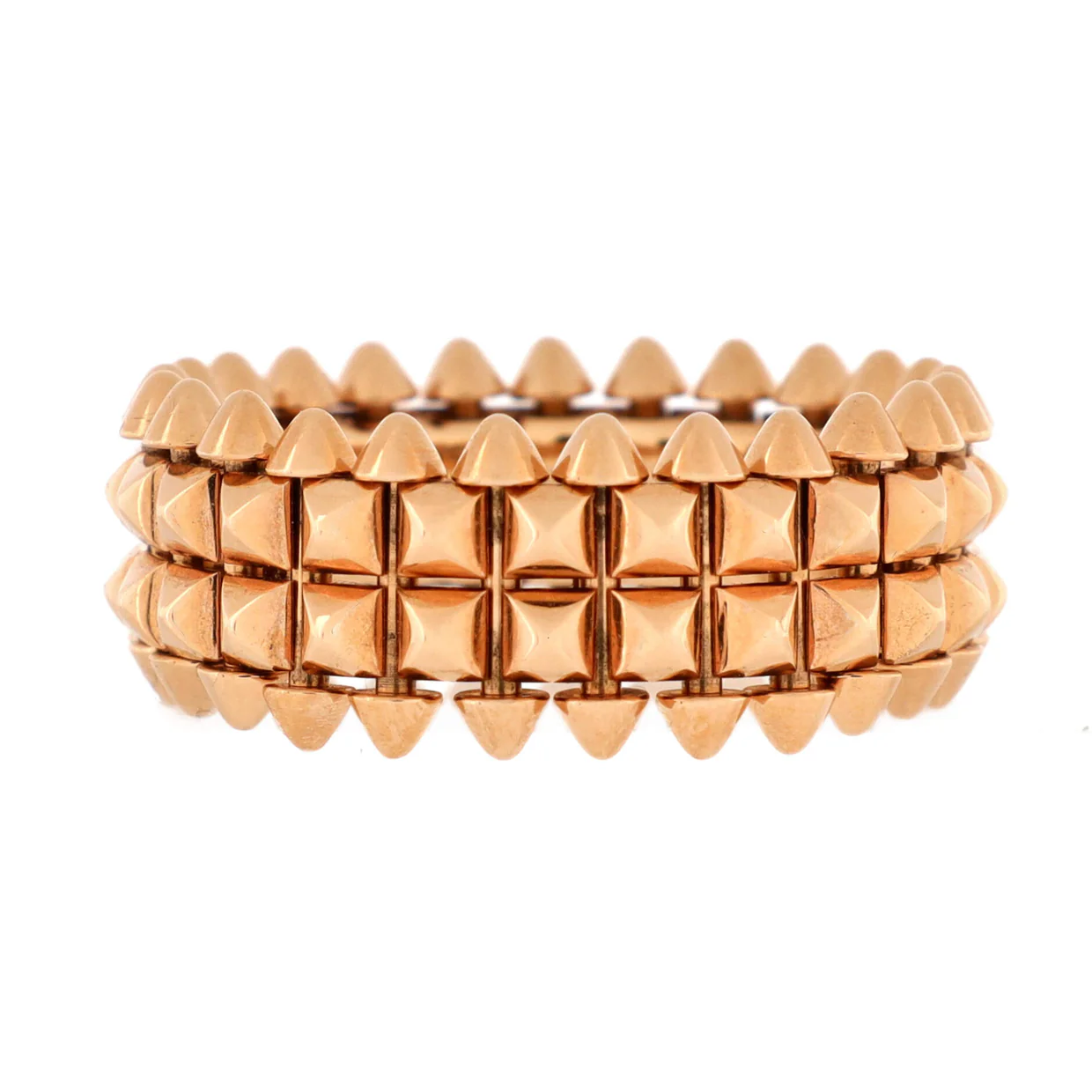 Double Row Clash de Cartier Ring 18K Rose Gold - Deep Luxury