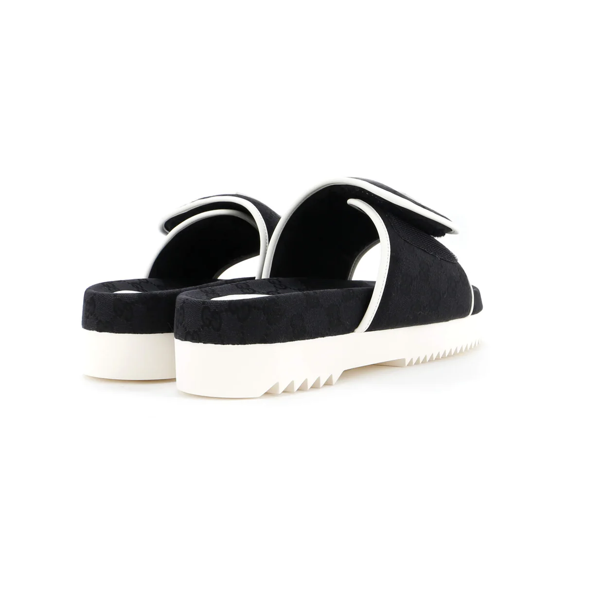 x Adidas Men's Platform Slide Sandals GG Canvas - Deep Luxury