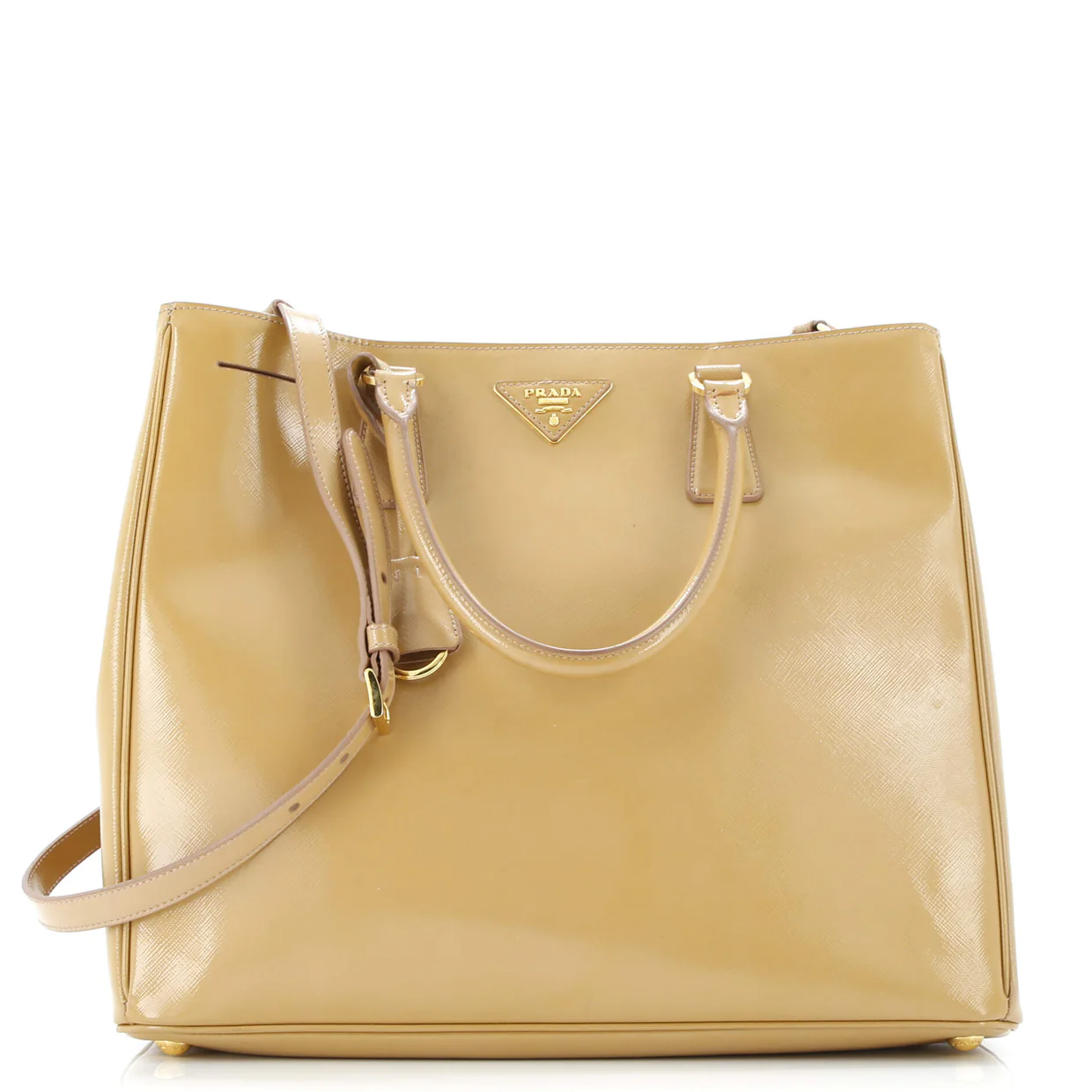 Lux Open Tote Vernice Saffiano Leather Tall - Deep Luxury