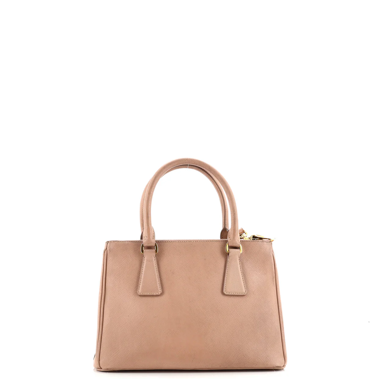 Galleria Double Zip Tote Saffiano Leather Small - Deep Luxury