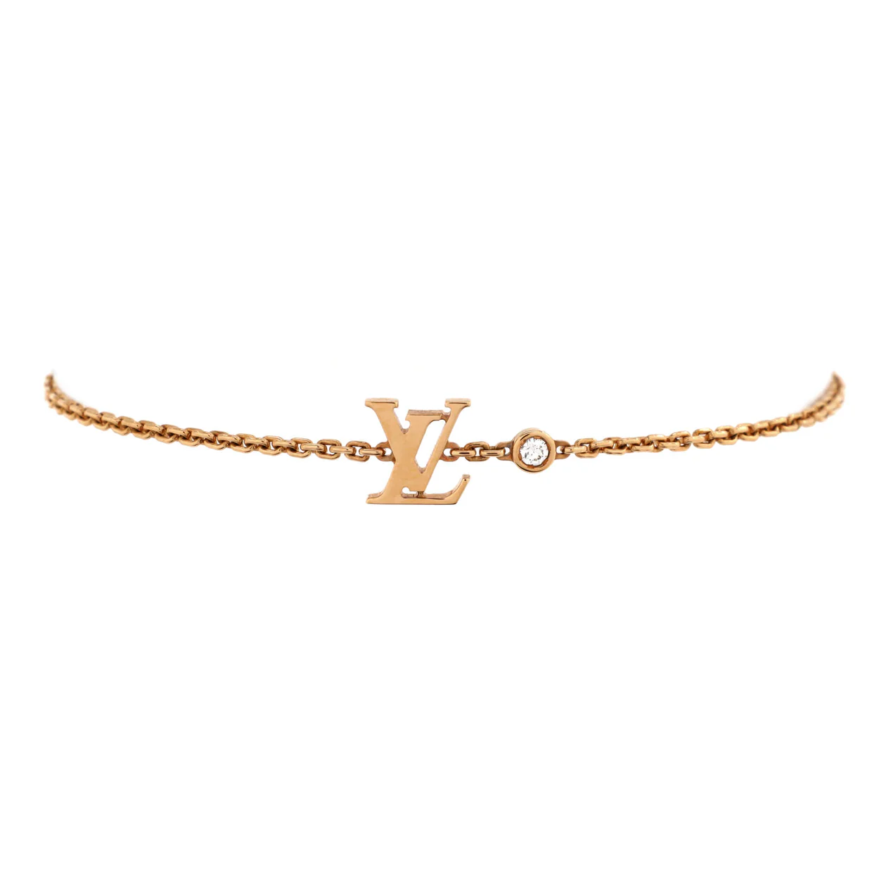 Idylle Blossom LV Bracelet 18K Rose Gold with Diamond - Deep Luxury