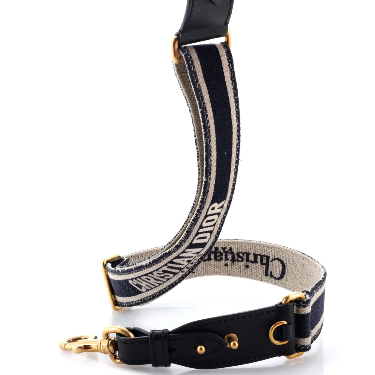 Logo Shoulder Strap Embroidered Canvas Thin - Deep Luxury