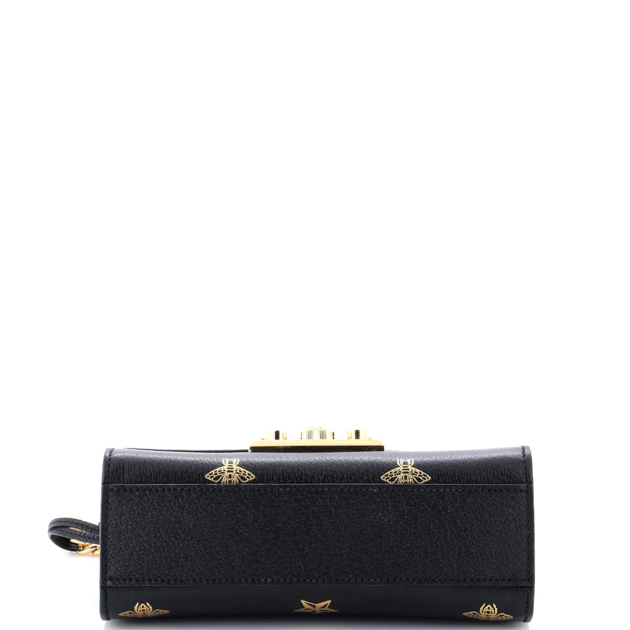 Padlock Shoulder Bag Printed Leather Small - Deep Luxury