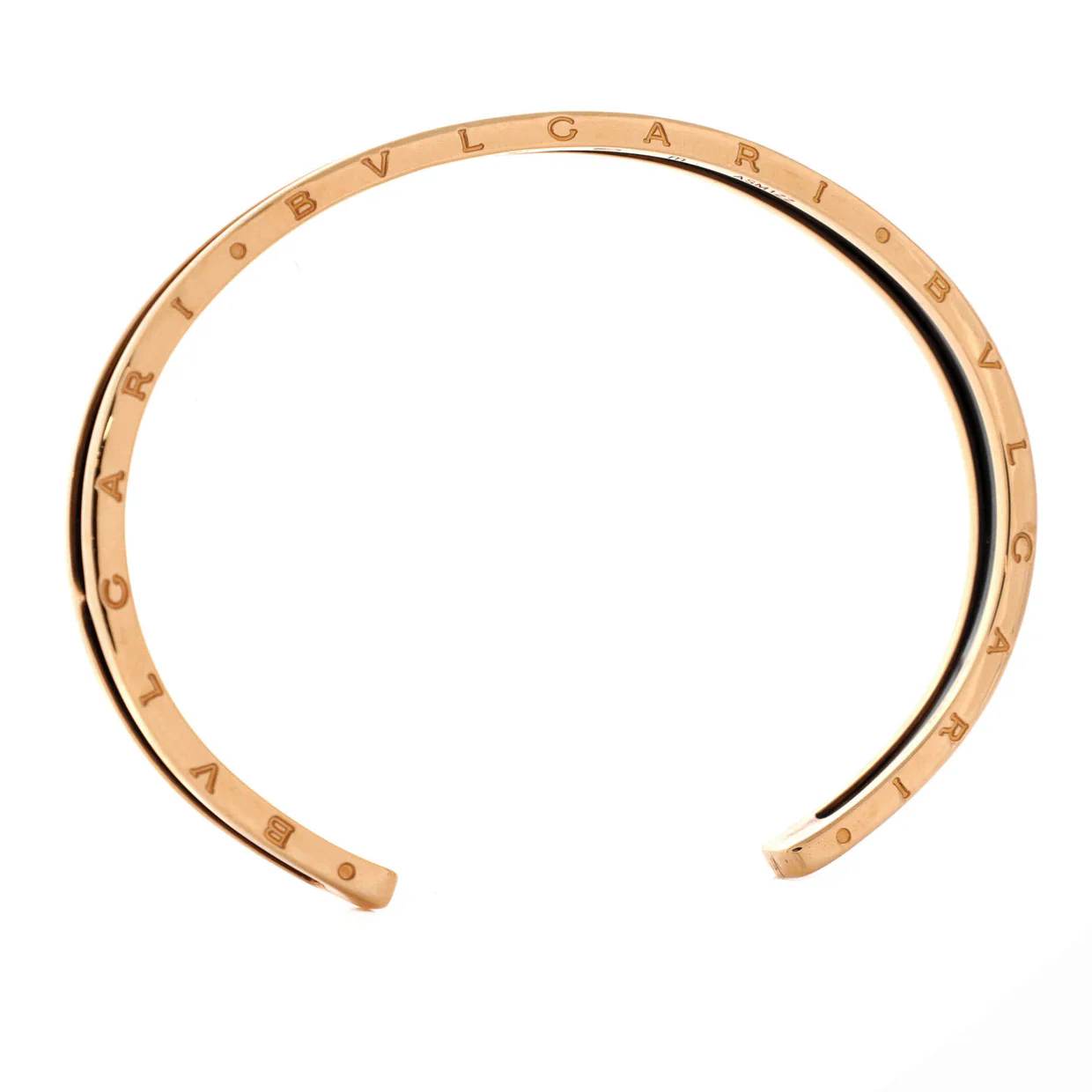 B.Zero1 Cuff Bracelet 18K Rose Gold and Ceramic - Deep Luxury