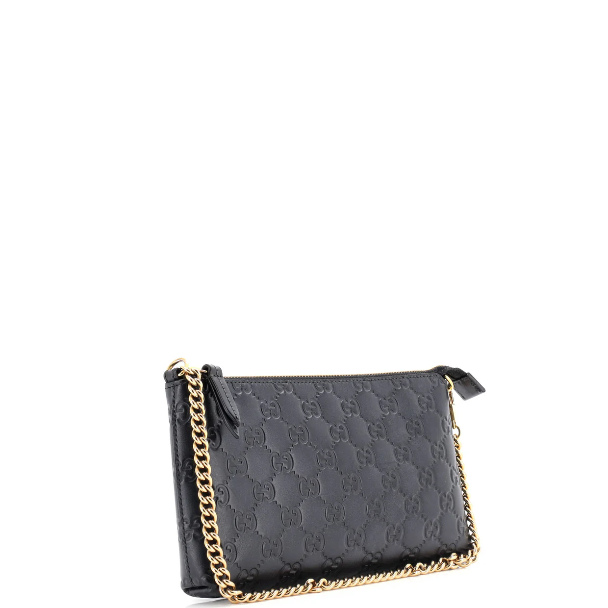 Chain Wristlet Wallet Guccissima Leather - Deep Luxury