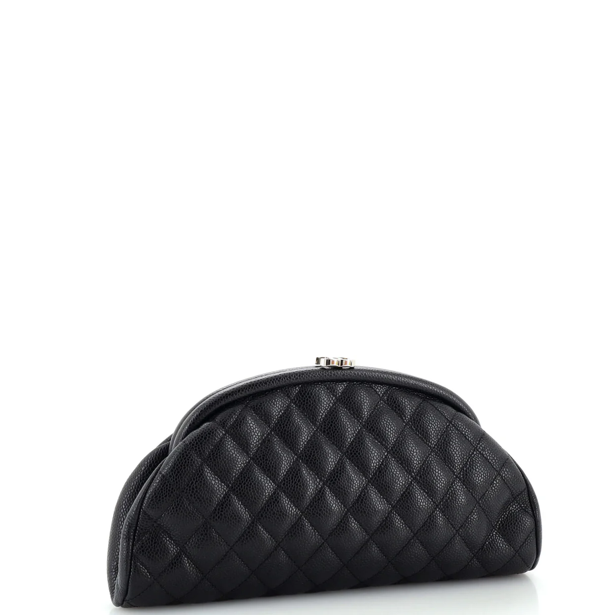 Timeless Clutch Quilted Caviar - Deep Luxury