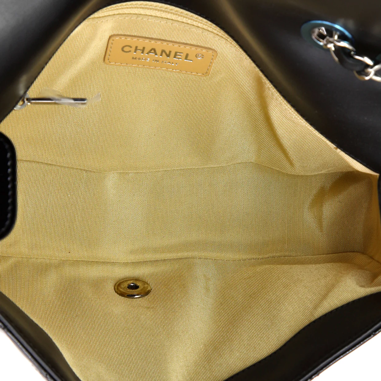 Coco Boy Flap Bag Quilted Patent Medium - Deep Luxury