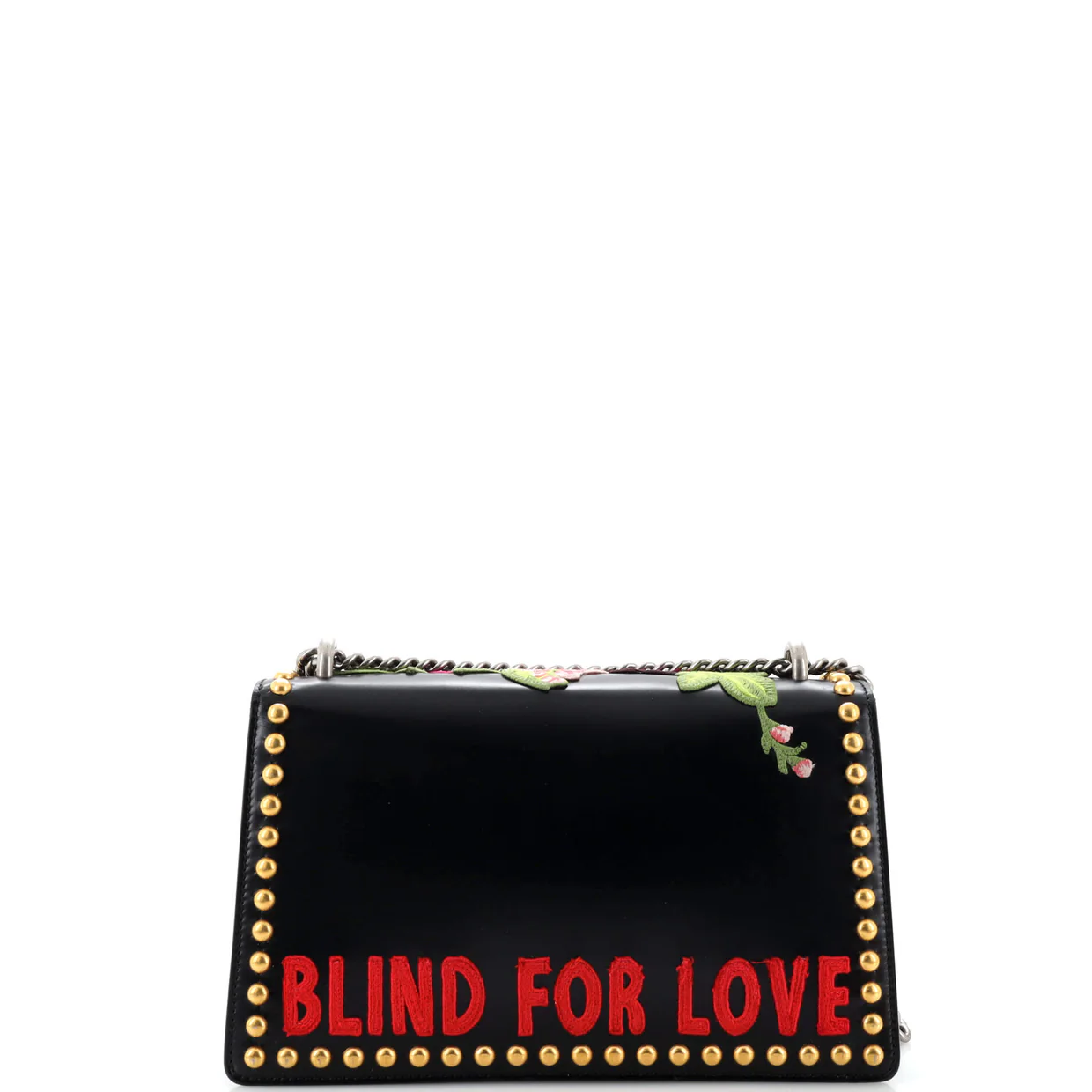 Dionysus Bag Embroidered Studded Leather Small - Deep Luxury