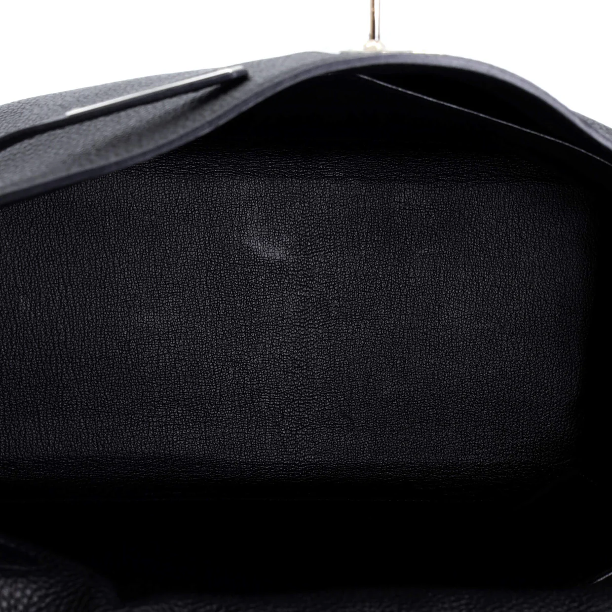 Kelly Handbag Noir Togo with Palladium Hardware 32 - Deep Luxury