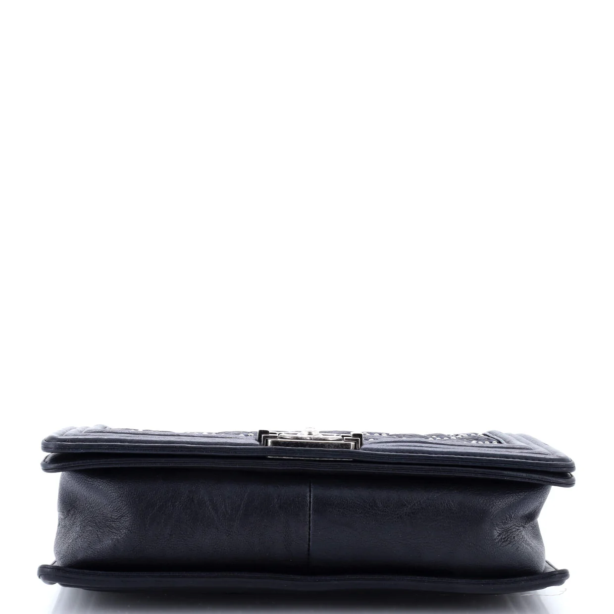 Boy Flap Bag Studded Quilted Distressed Calfskin Old Medium - Deep Luxury