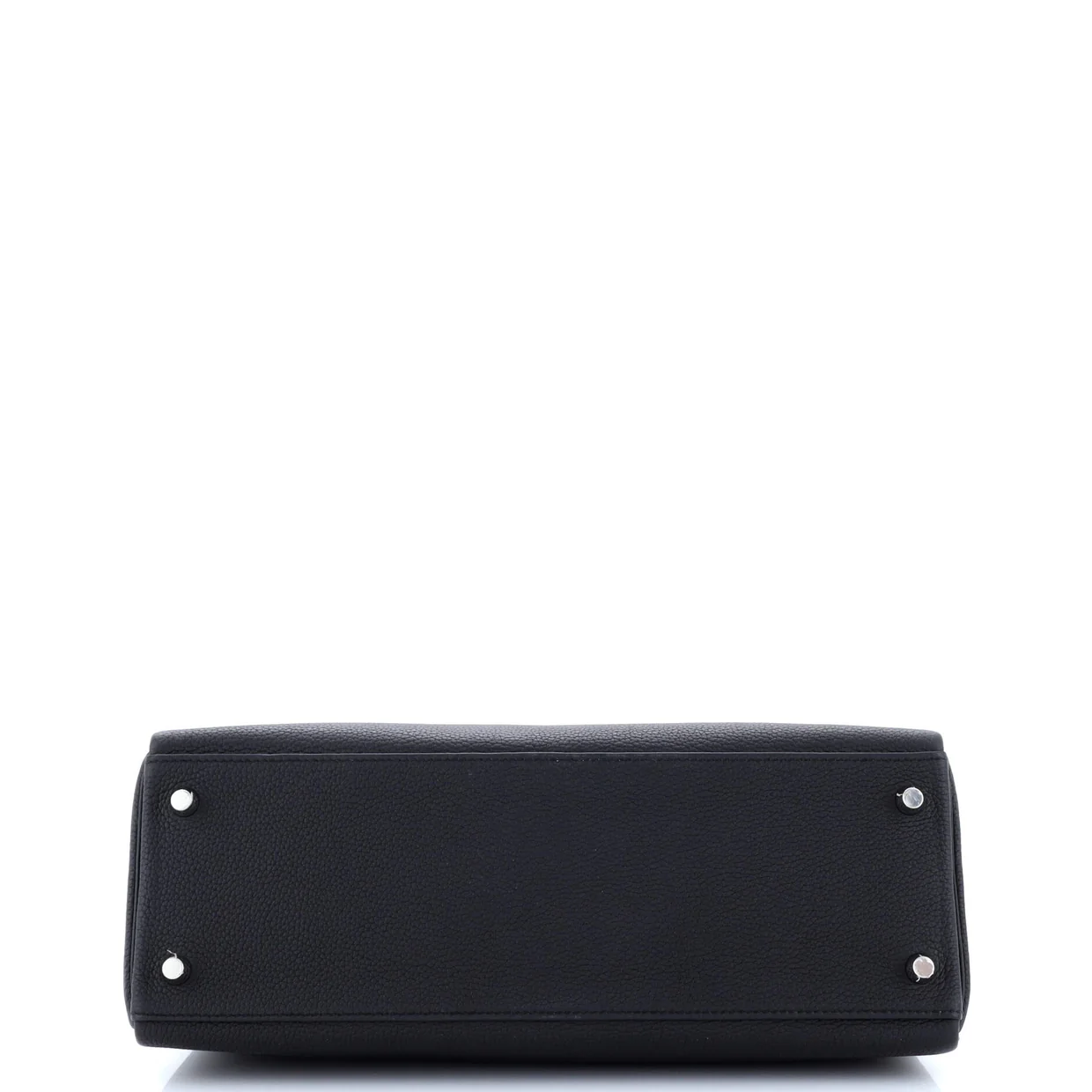Kelly Handbag Noir Togo with Palladium Hardware 32 - Deep Luxury