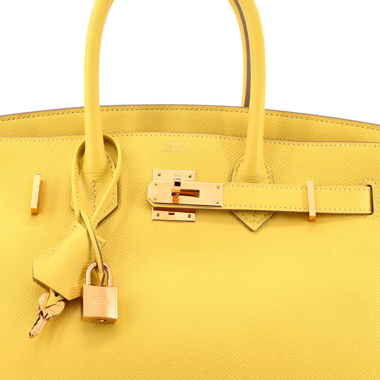 Birkin Handbag Lime Epsom with Gold Hardware 30 - Deep Luxury