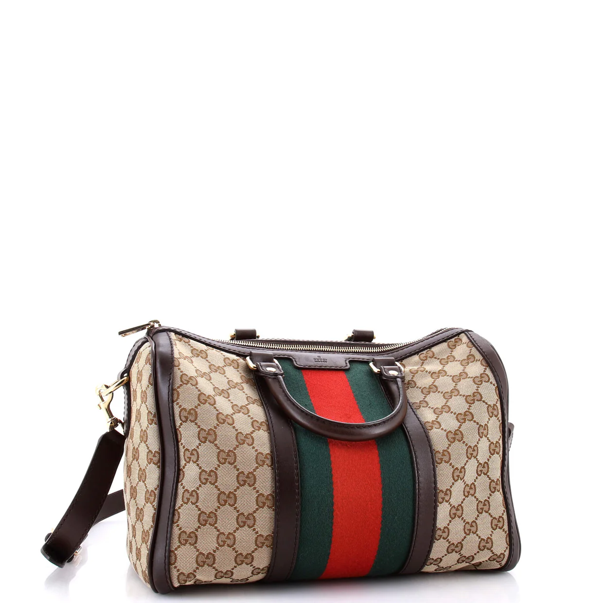 Vintage Web Boston Bag GG Canvas Medium - Deep Luxury