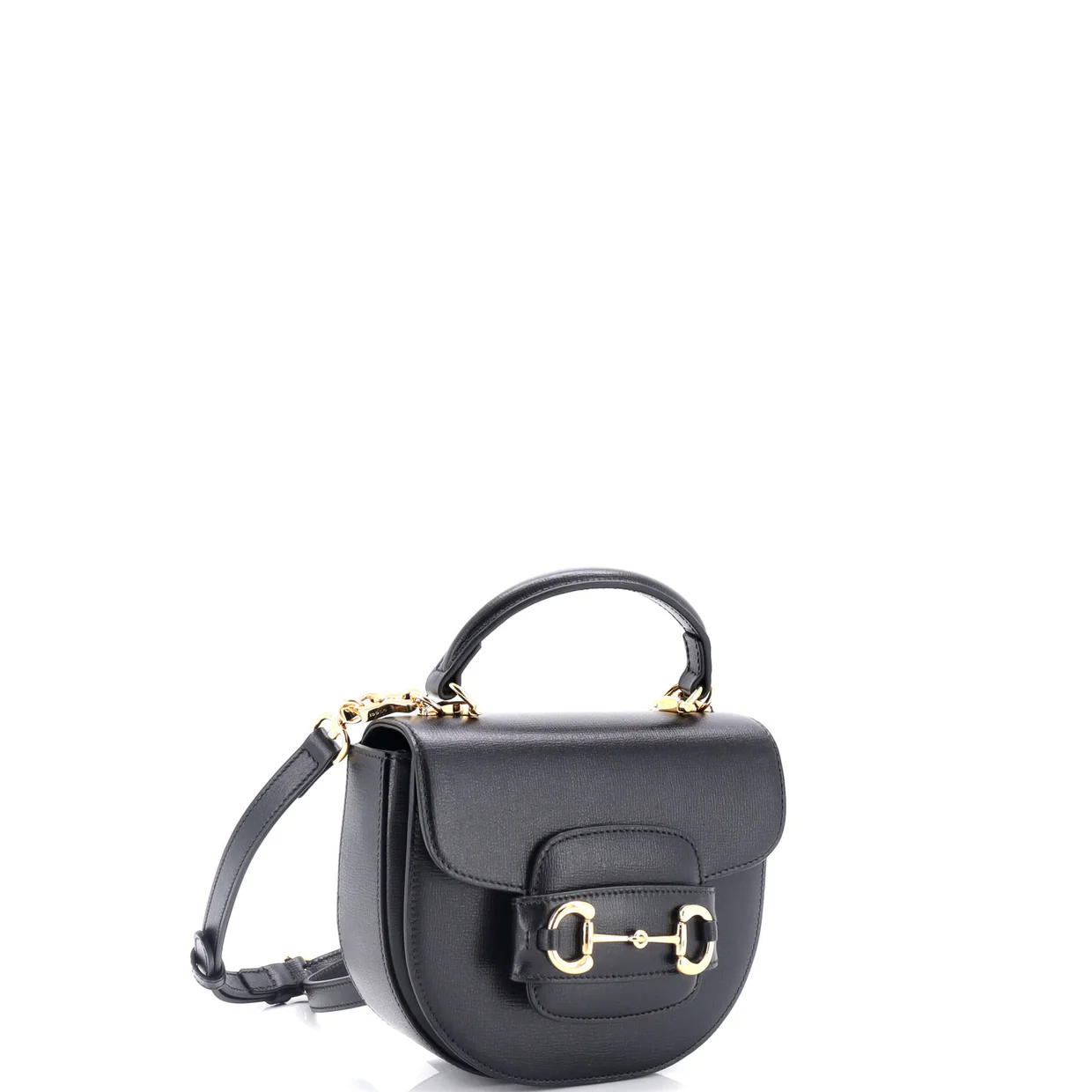 Horsebit 1955 Rounded Top Handle Bag Leather Mini - Deep Luxury